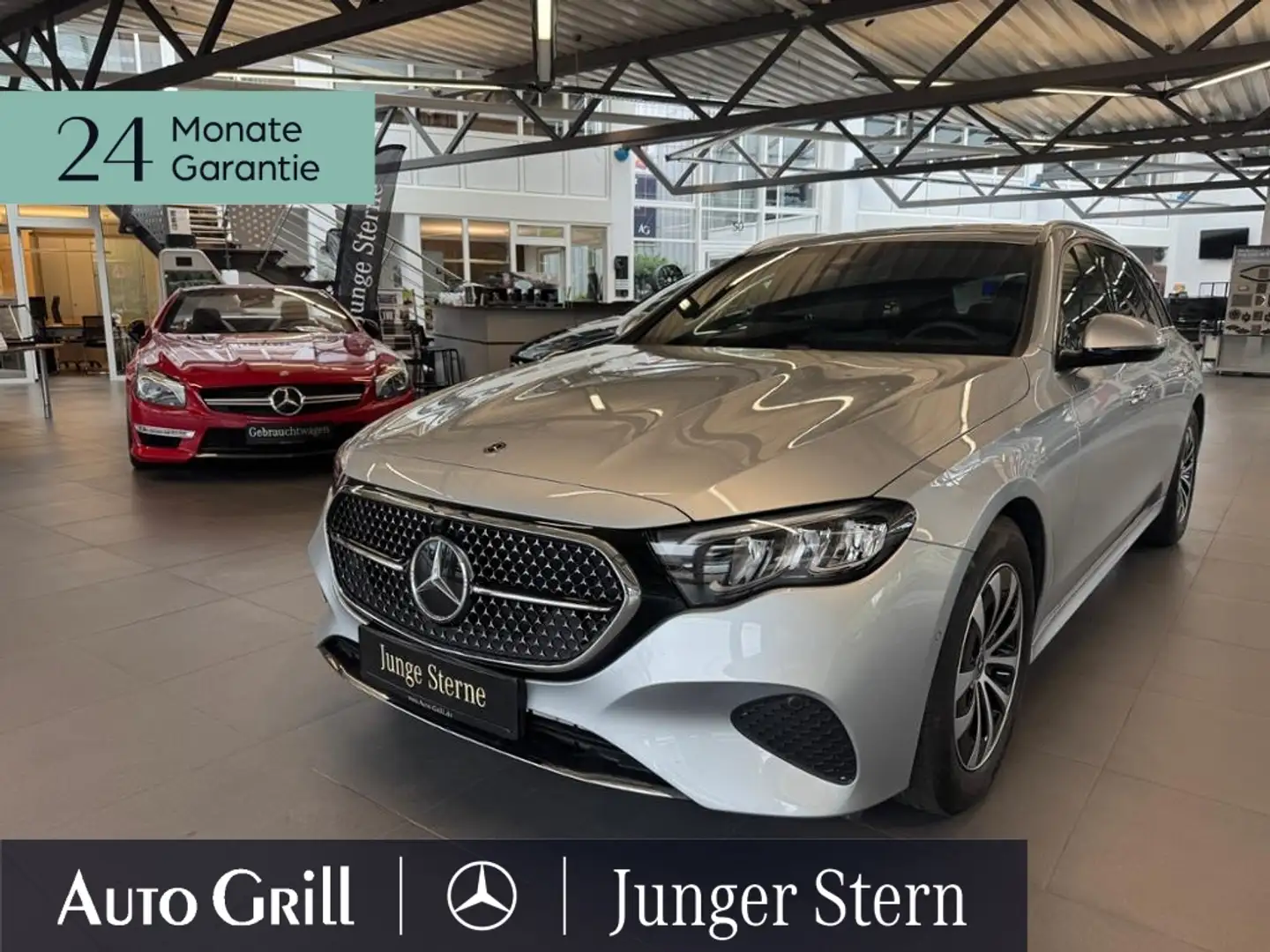 Mercedes-Benz E 220 d T Avantgarde Burm4D AHK Privac Distronic Silber - 2