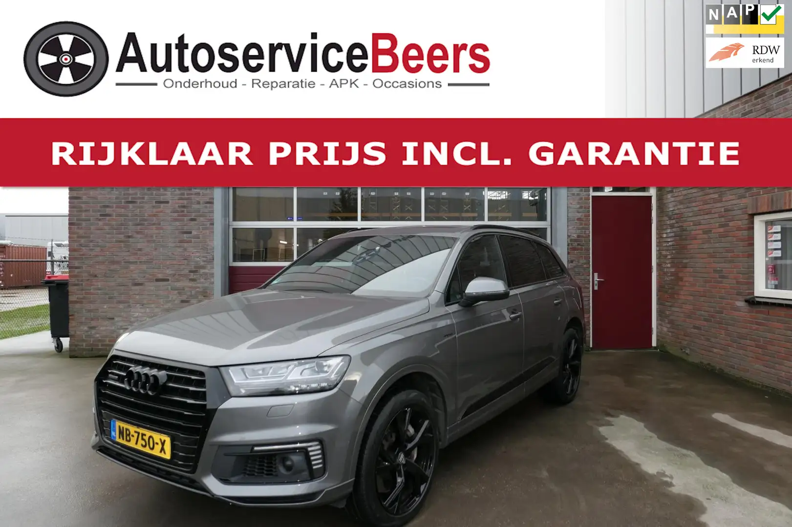 Audi Q7 e-tron 3.0 TDI quattro Sport, Zeer Netjes, Trekhaak, Came Grau - 1