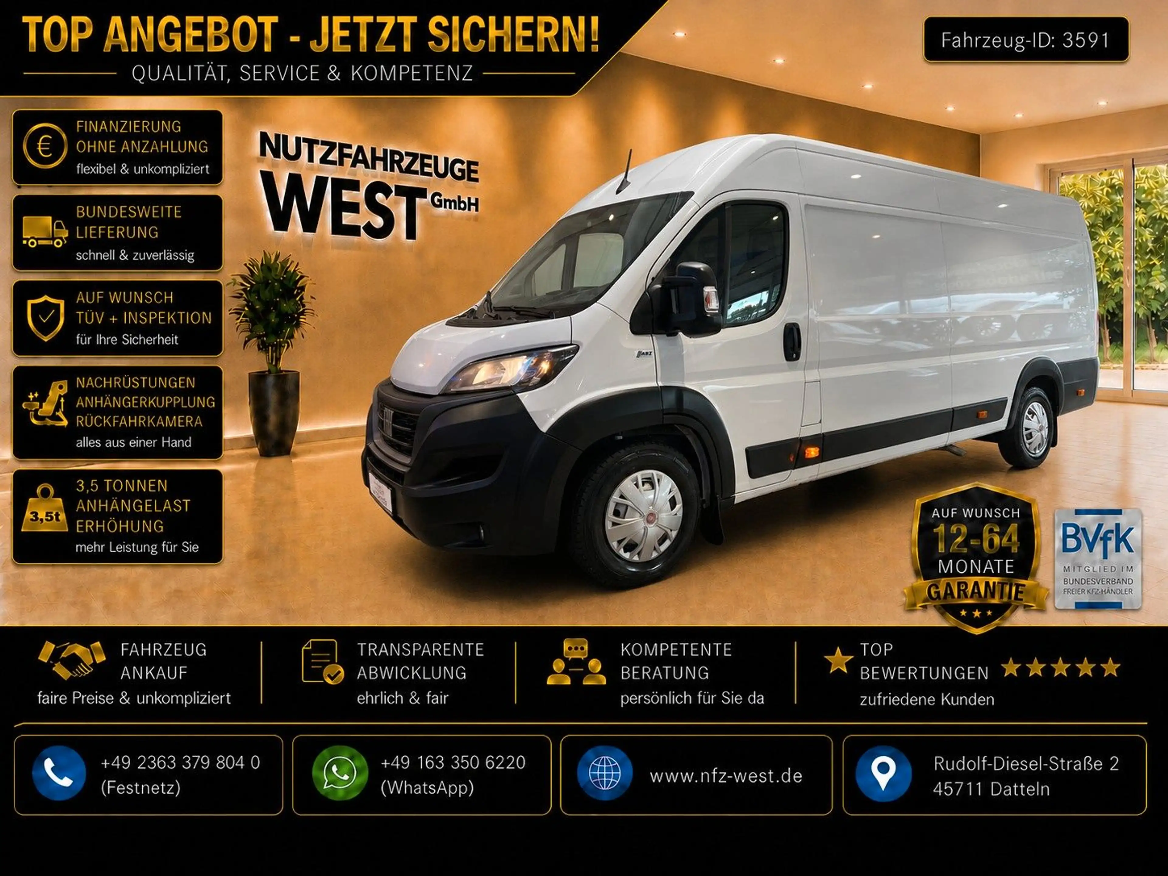 Fiat Ducato Maxi Hoch+Lang*L5-H2*Garantie*1.Hand*
