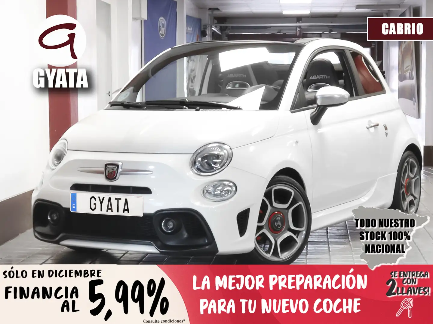 Abarth 595 1.4T JET TURISMO SECUENCIAL 160 Blanco - 1