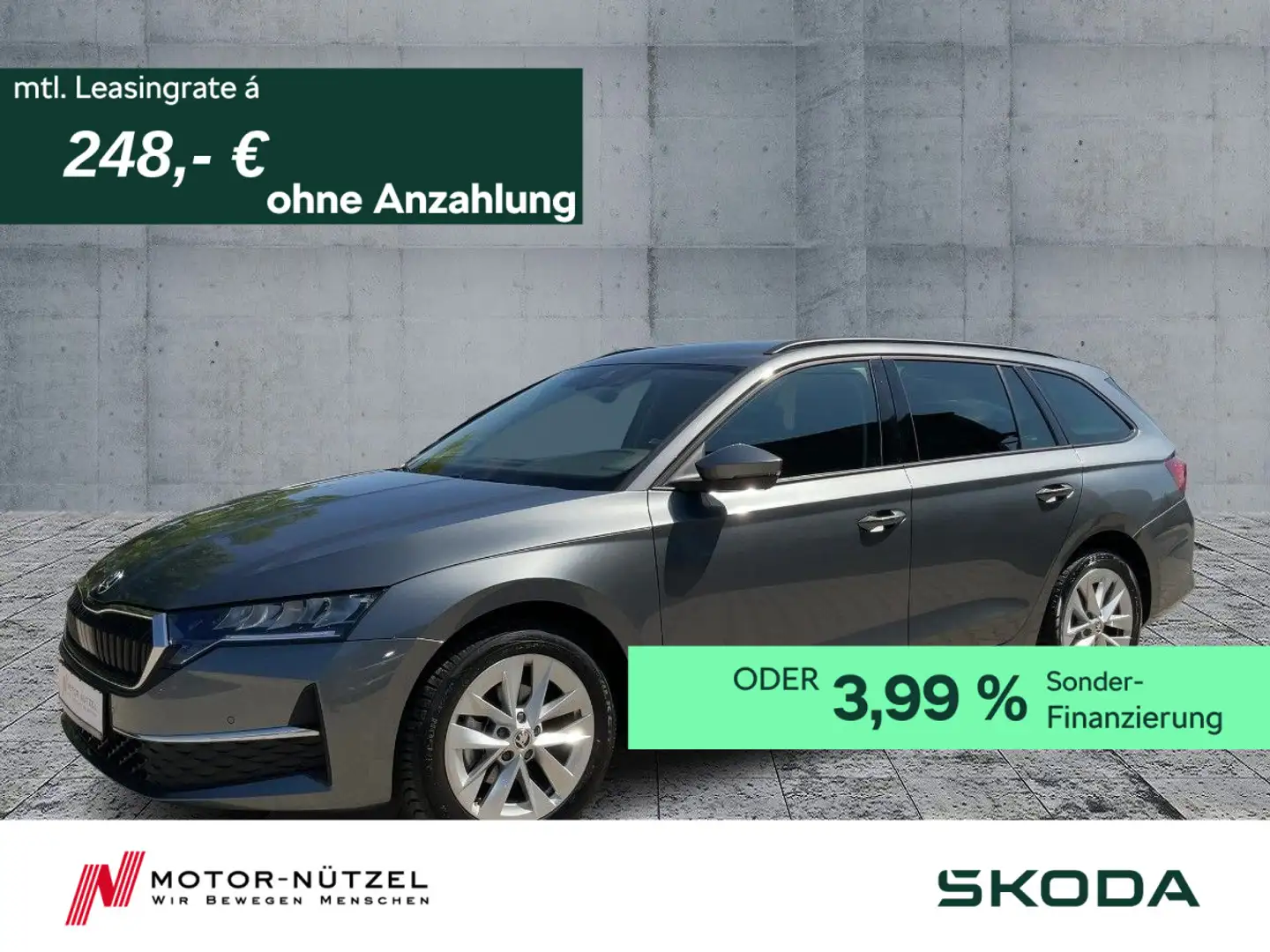 Skoda Octavia Combi 1.5 eTSI SELECTION LED+NAV+ACC+SHZ Grau - 1
