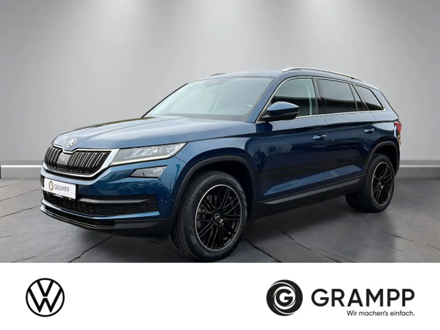 Skoda Kodiaq 2.0TDI DSG +7 SITZE+AHK+KAMERA+LED+STDHZG Blau - 1