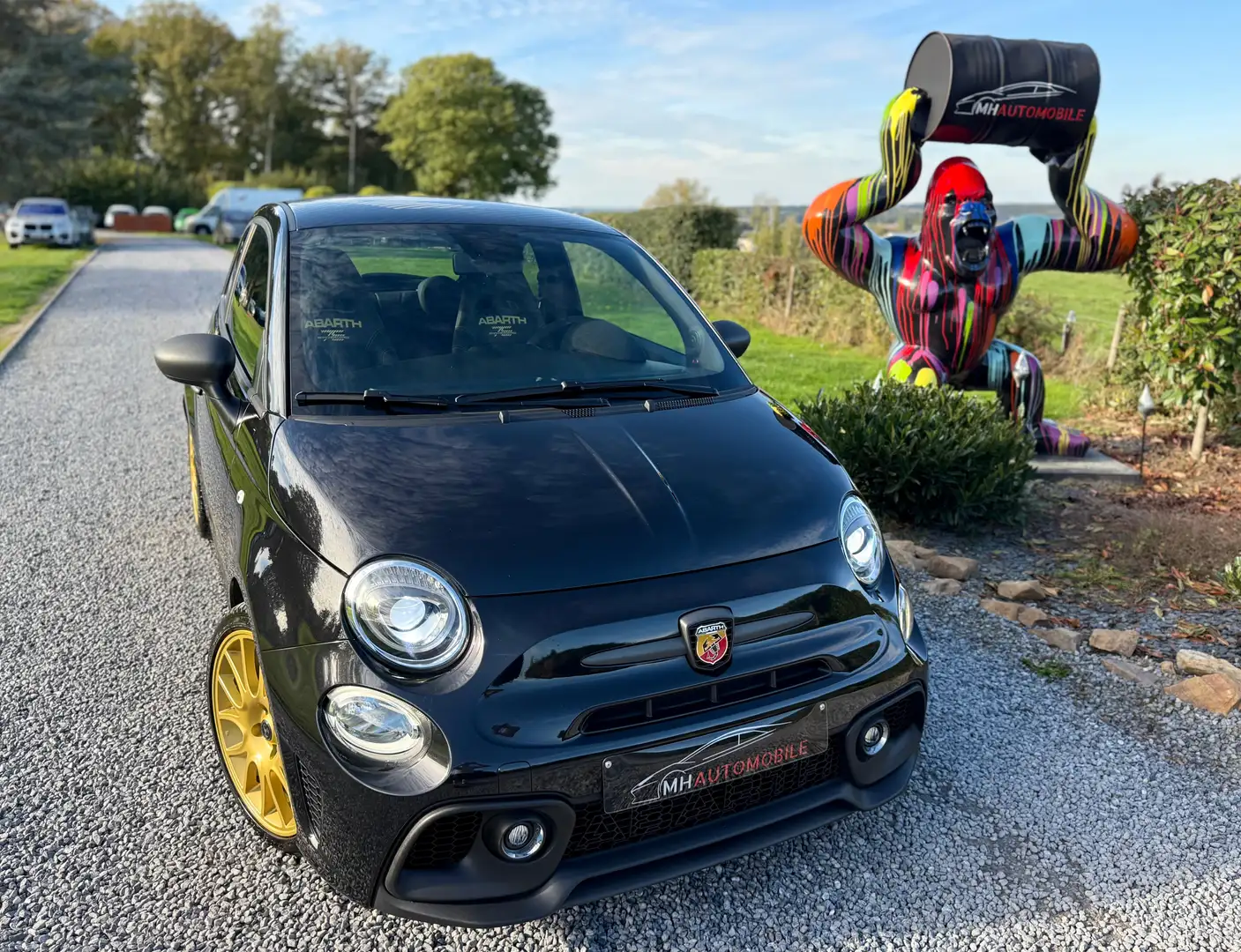 Fiat 500 Abarth 695 75TH EDITION // SABELT CARBONE Schwarz - 2