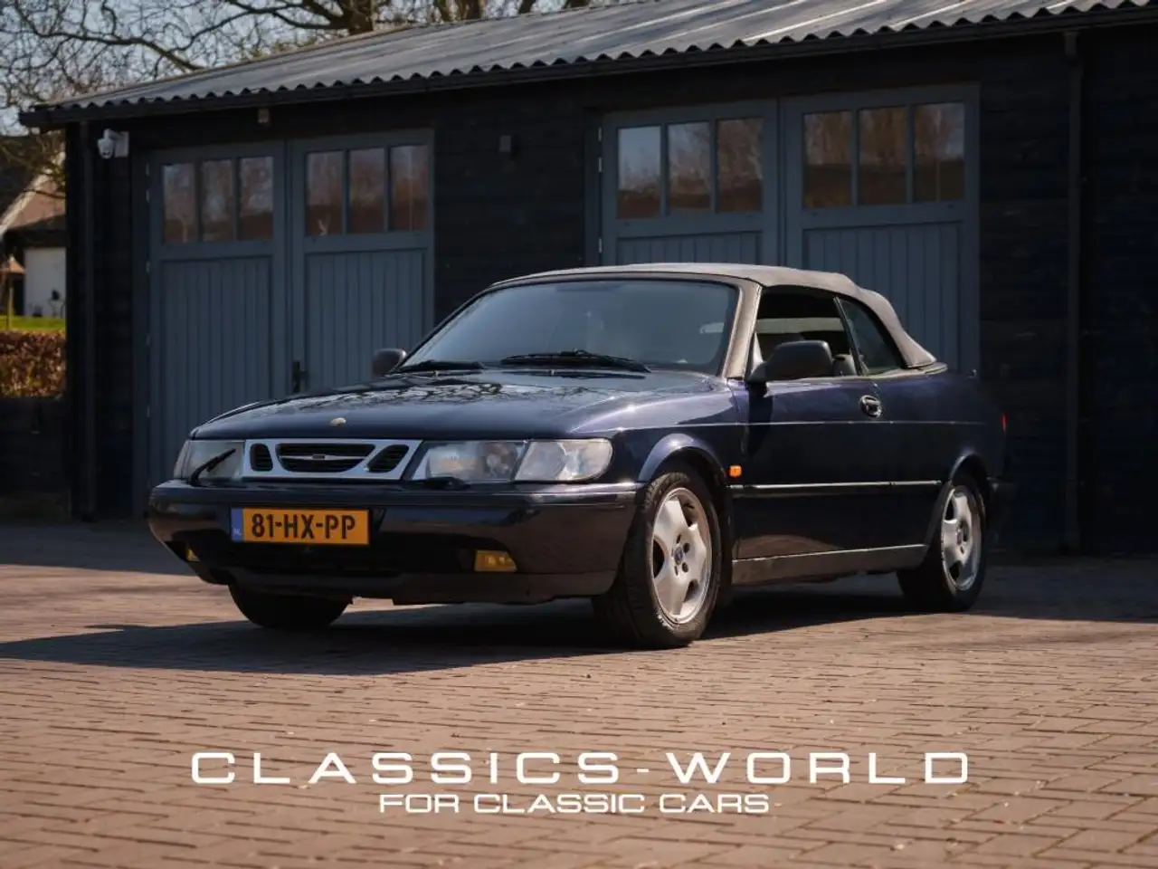 Saab 900 2.0 SE Turbo - Cabrio - Donkerblauw Metallic, foto 1