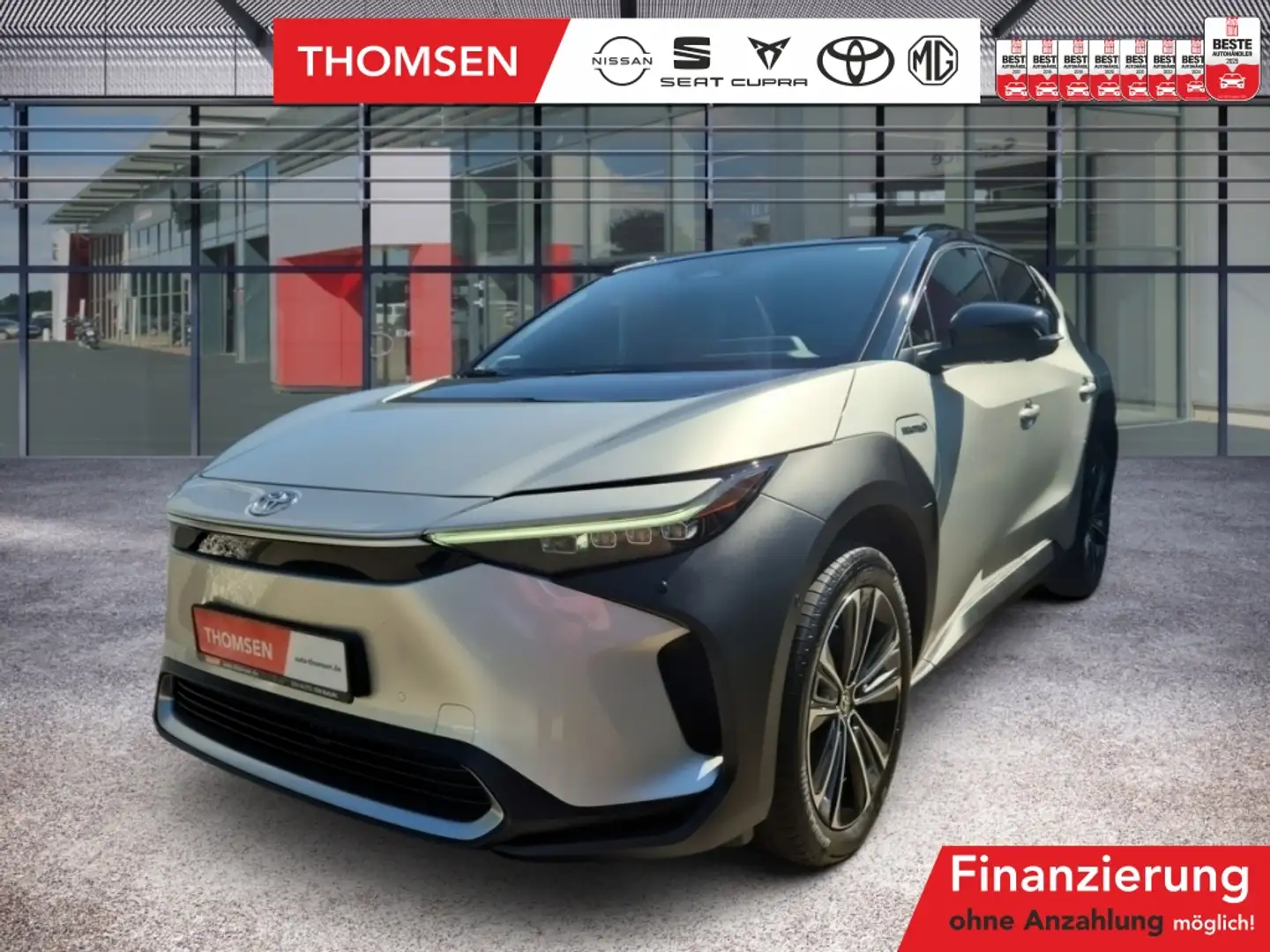 Toyota bZ4X AWD Navi ACC AUT LED Pano Fernlichtass. Plateado - 1
