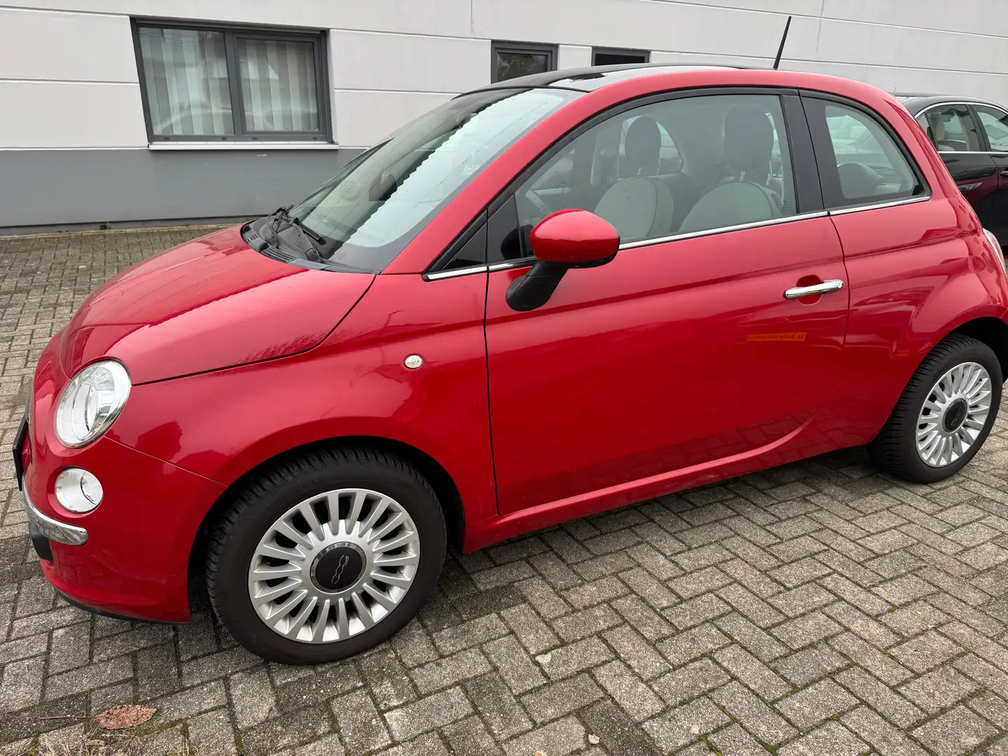 Fiat 500 Lounge Pano Dach, Klima, El Fenster 2te Hand Rot - 2