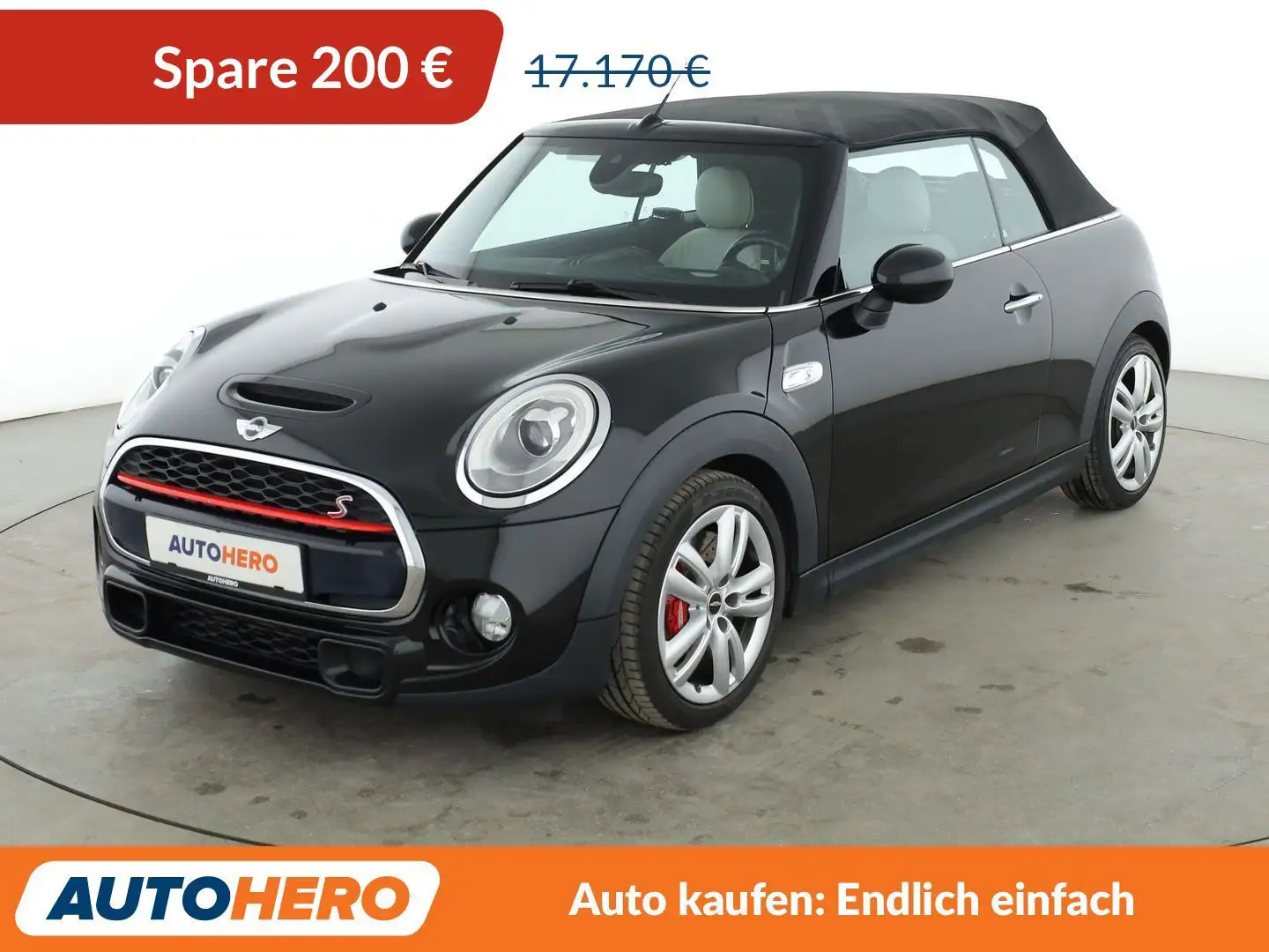 MINI Cooper SD Cabrio Cooper SD Aut.*NAVI*LED*TEMPO*HUD*H&K*PDC* Schwarz - 1
