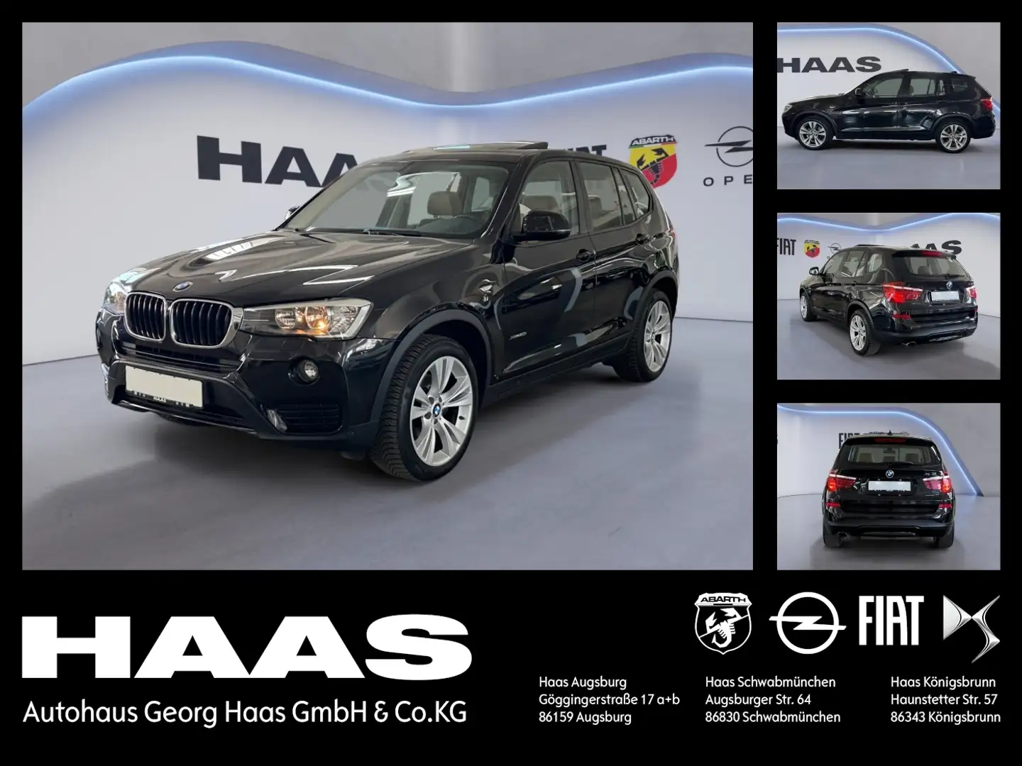 BMW X3 xDrive20i Lederausstattung, Klimaautomatik Black - 1