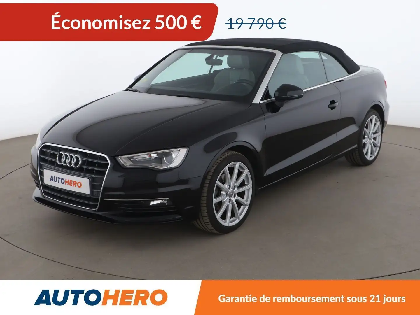 Audi A3 Cabriolet 2.0 TDI DPF Ambition Luxe S Tronic Noir - 1