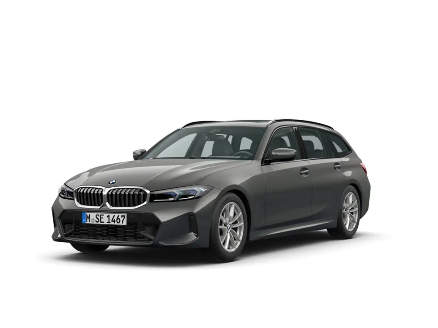 BMW 330 i Touring M Sport Park-Assistent PANO LED HiFi Grau - 1