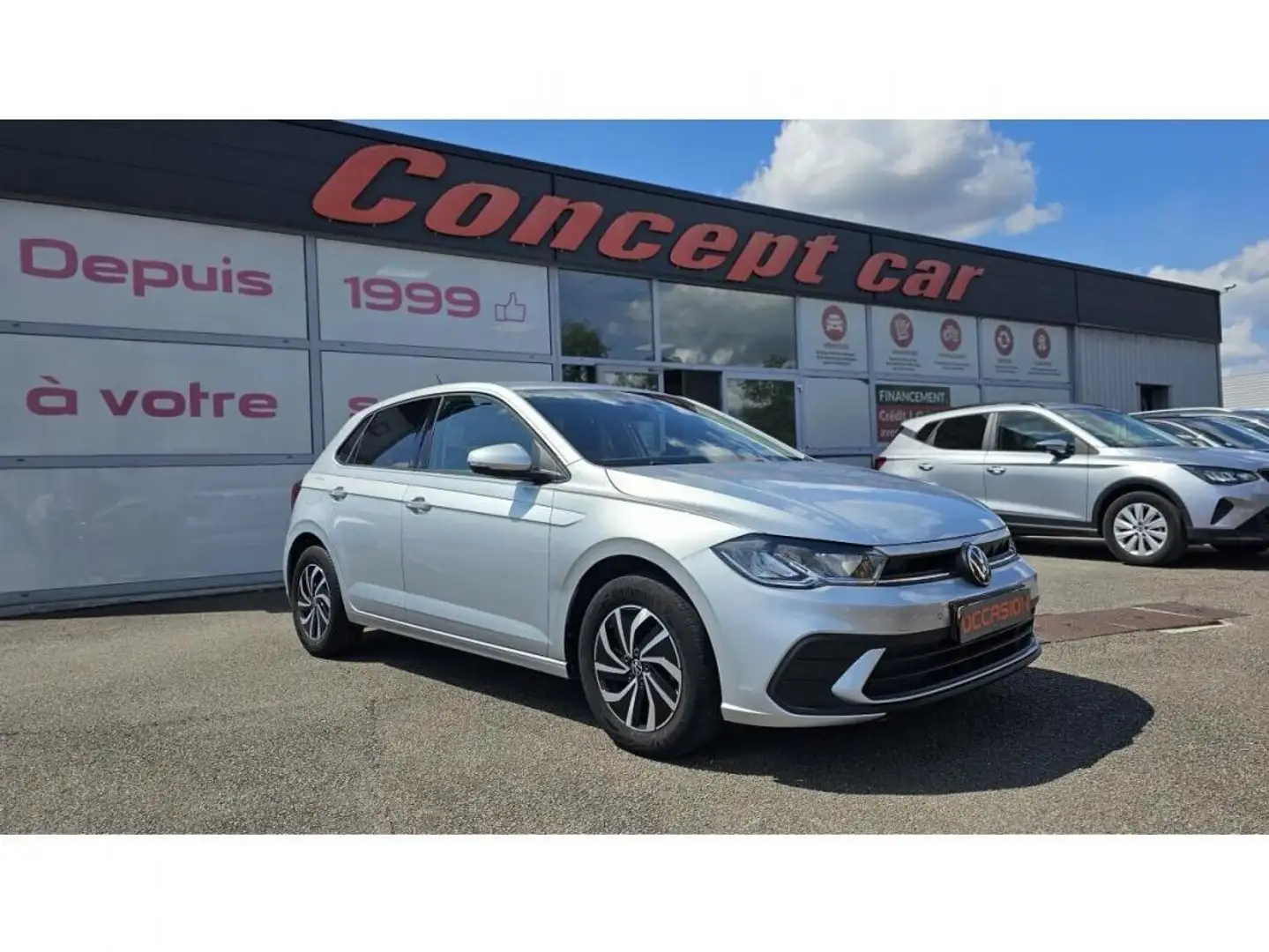 Volkswagen Polo Life 1.0 TSI 95cv + Climatisation automatique + Vitres arrière surteintées Gris - 1