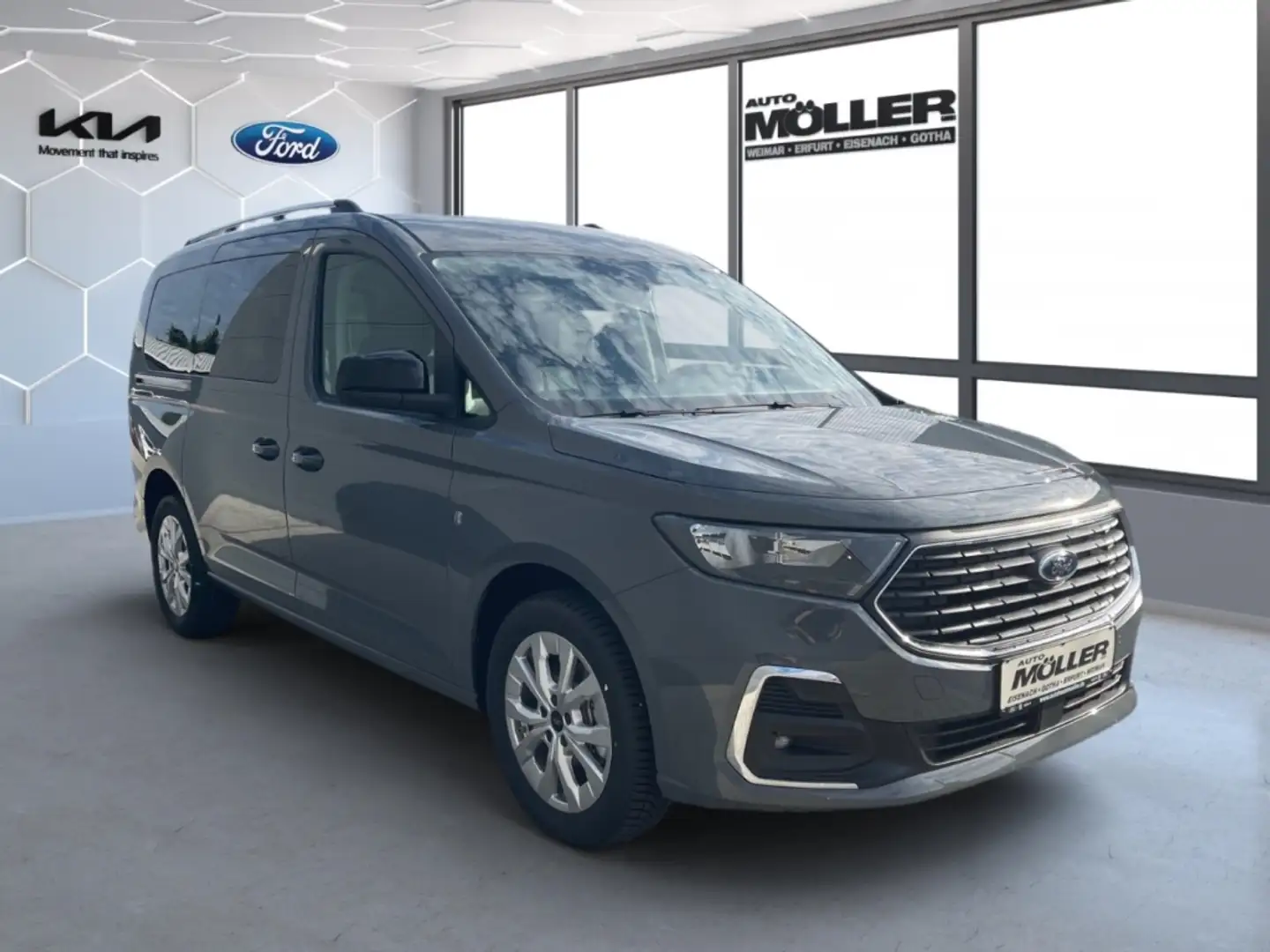 Ford Tourneo Connect 1.5 A7 Titanium !Vorbereitung für Rollstuhlumbau! Grau - 2