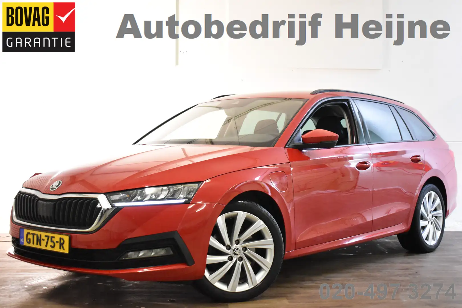 Skoda Octavia Combi TSI iV 204PK DSG HYBRID BUSINESS SPORT CARPL Rood - 1