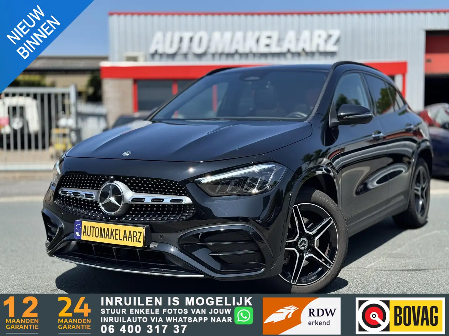 Mercedes-Benz GLA 250 e AMG Line PANO CARPLAY ZGA NIEUW Zwart - 1