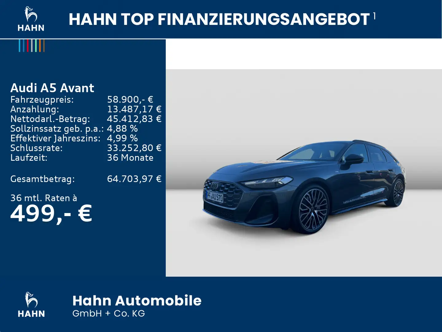 Audi A5 Audi A5 Avant TDI qu S-Line Tech plus B&O AHK Grau - 2