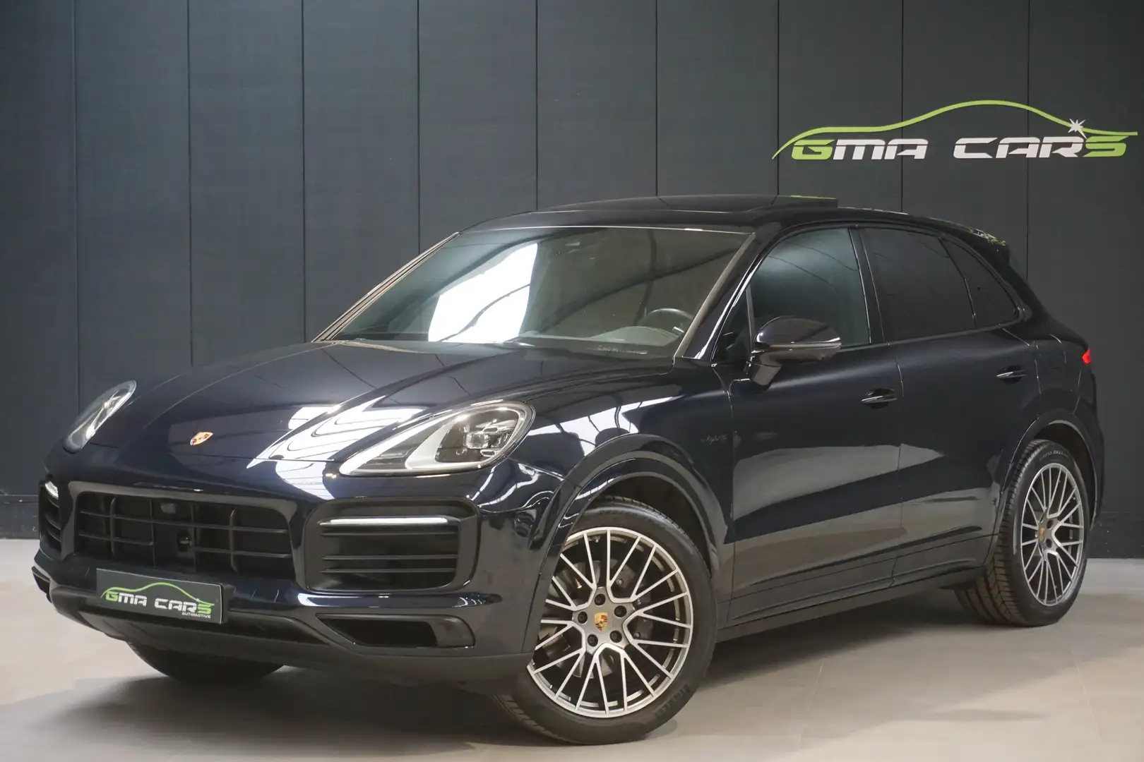 Porsche Cayenne 3.0i V6 PHEV S Platinum-360c-Pano-Leder-Garantie Blauw - 1