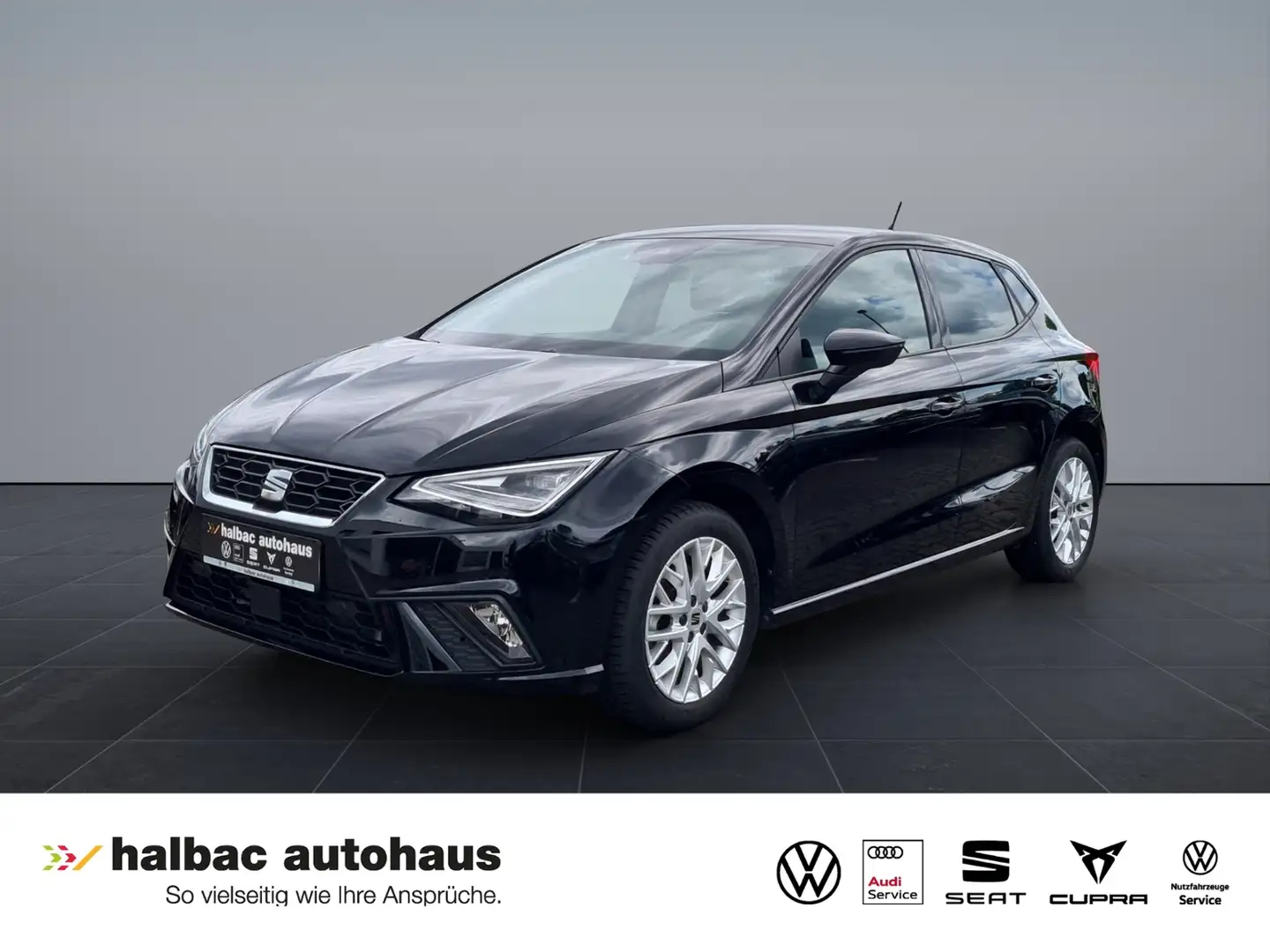SEAT Ibiza 1.0 TSI FR+NAVI+PDC+KAMERA+SHZ+FULLLED+TEMP Schwarz - 1