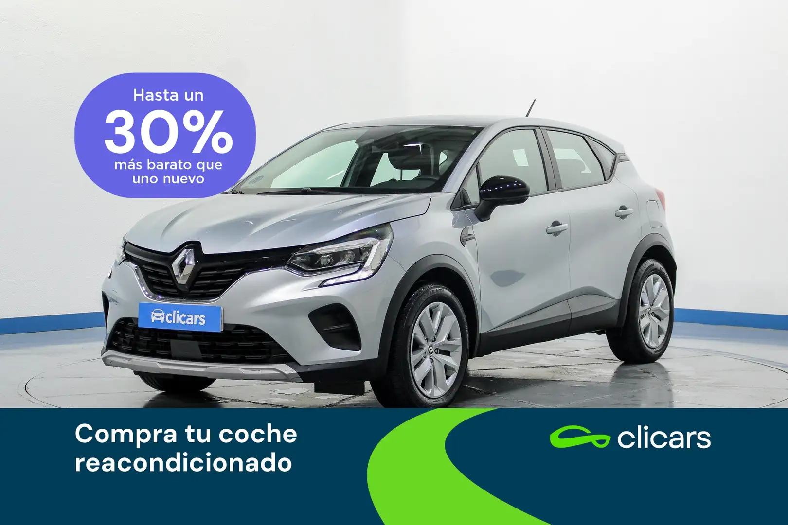 Renault Captur E-TECH Híbrido Enchufable Evolution 117kW Plateado - 1