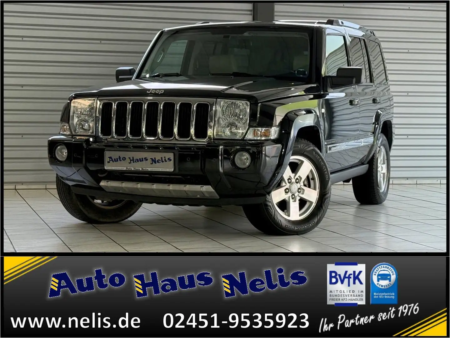Jeep Commander 3,0 CRD 4x4 Limited Autom. 7-Sitzer el Schwarz - 1