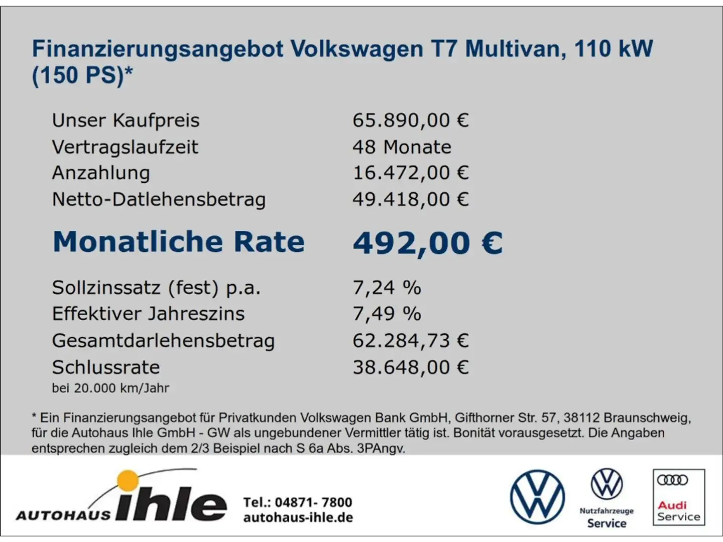 Volkswagen T7 Multivan Style 2,0 TDI DSG lang PANO.DACH+IQ-LIGHT+ACC Grau - 2