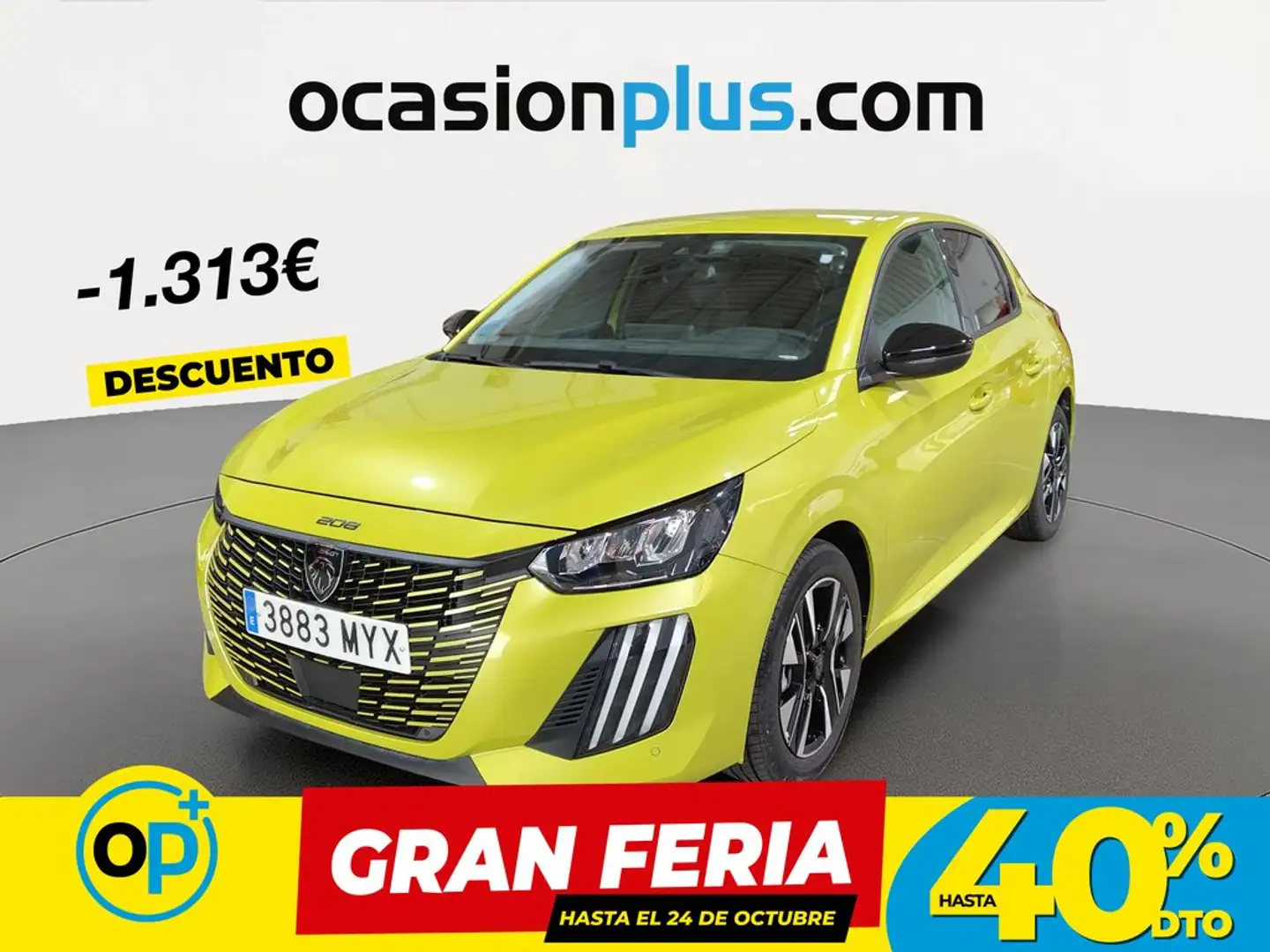 Peugeot 208 1.2 Puretech S&S Allure 100 Amarillo - 1