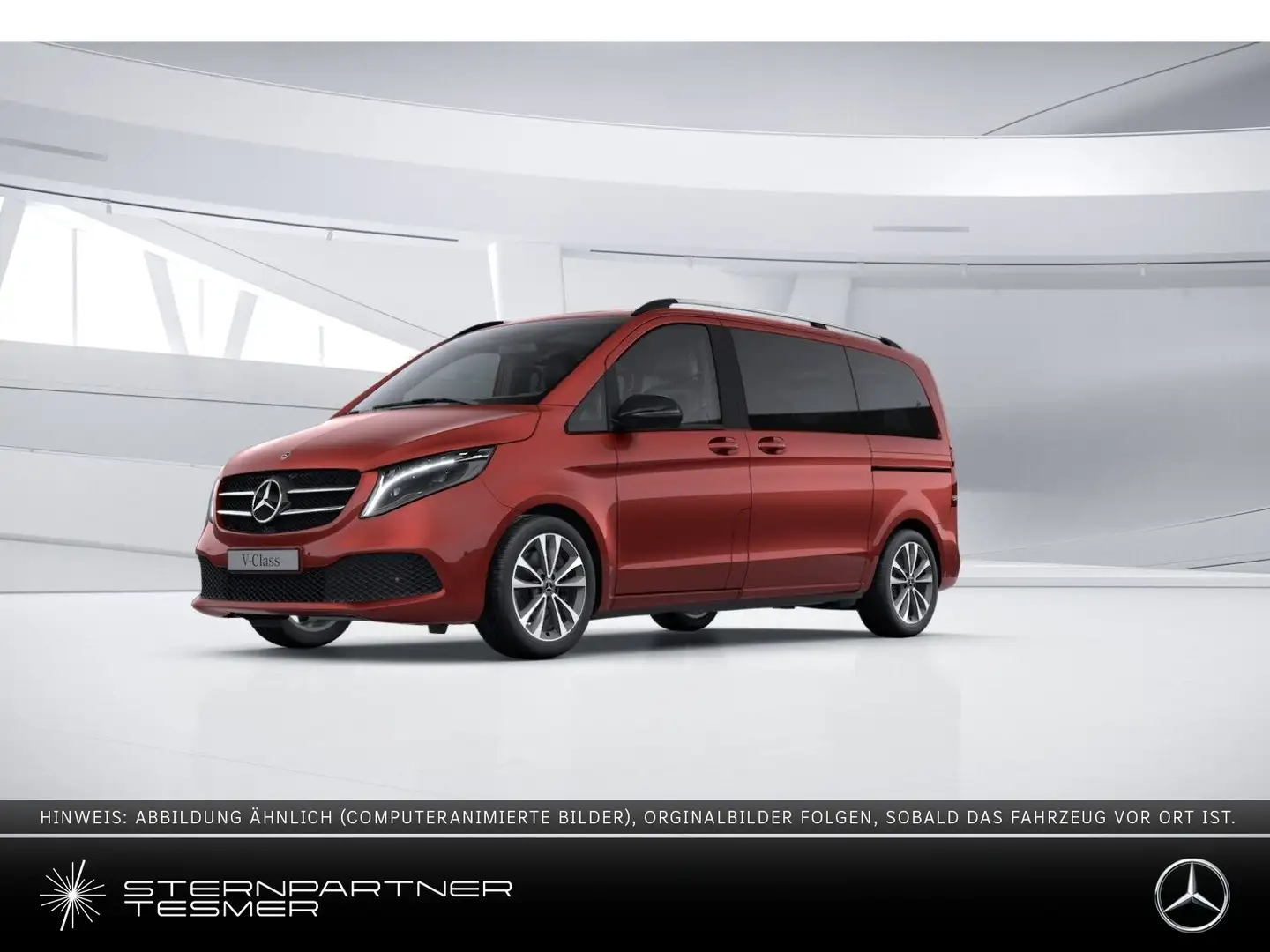 Mercedes-Benz V 220 d EDITION Kompakt +Night+KAMERA+NAVI+AUT Rot - 1