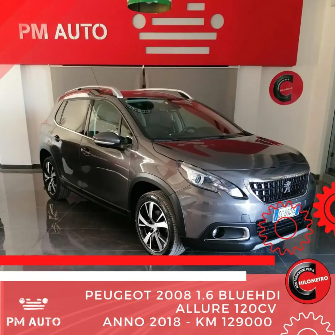 Peugeot 2008 BlueHDi 120 S&S Allure Grijs - 1