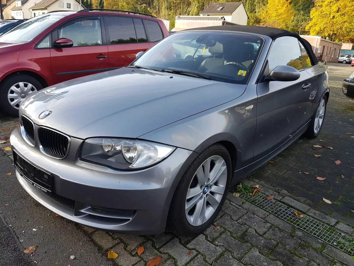 BMW 118 118d  / Teilleder Grau - 1