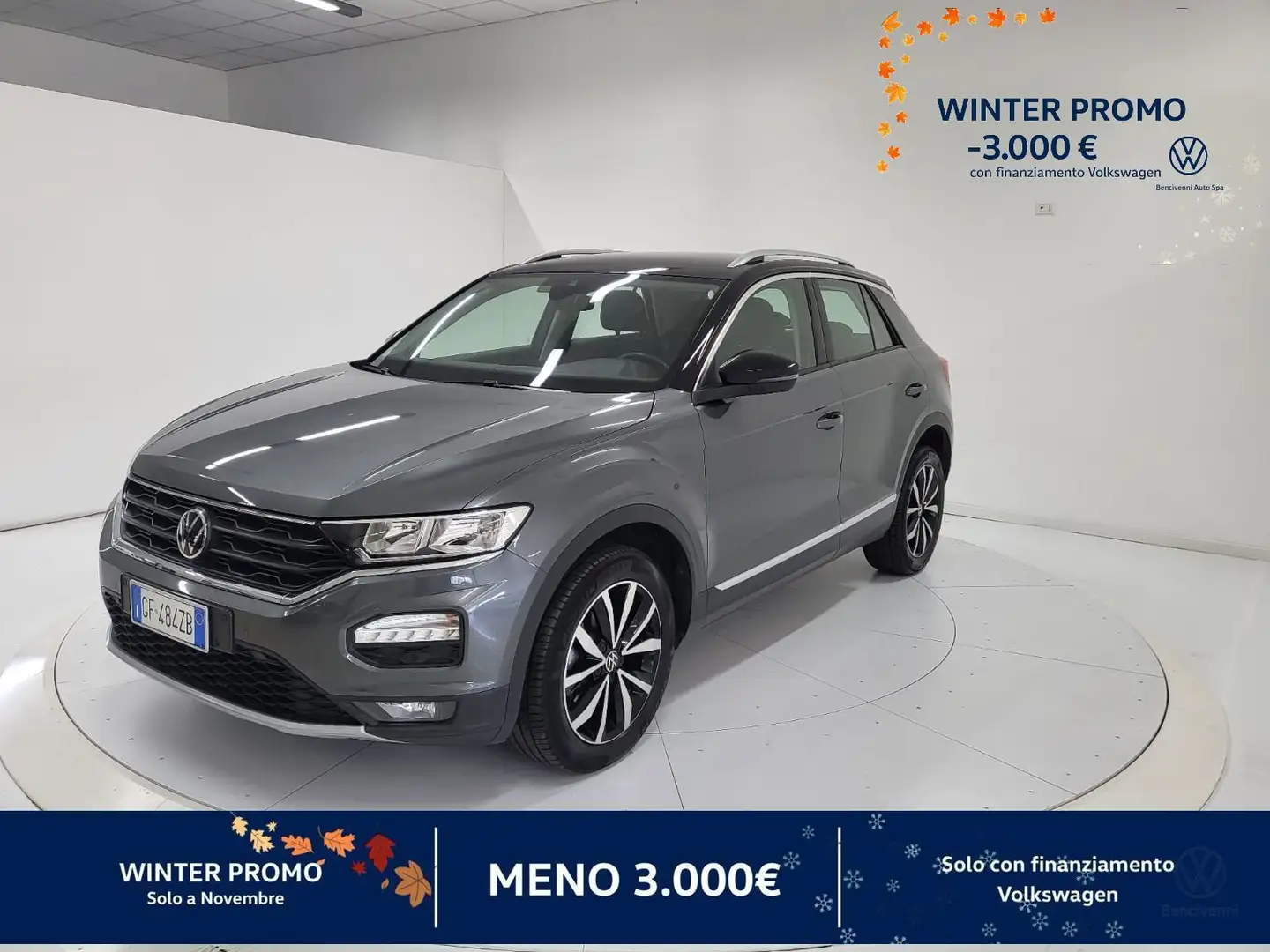 Volkswagen T-Roc 1.0 TSI Style BlueMotion Technology Grijs - 1