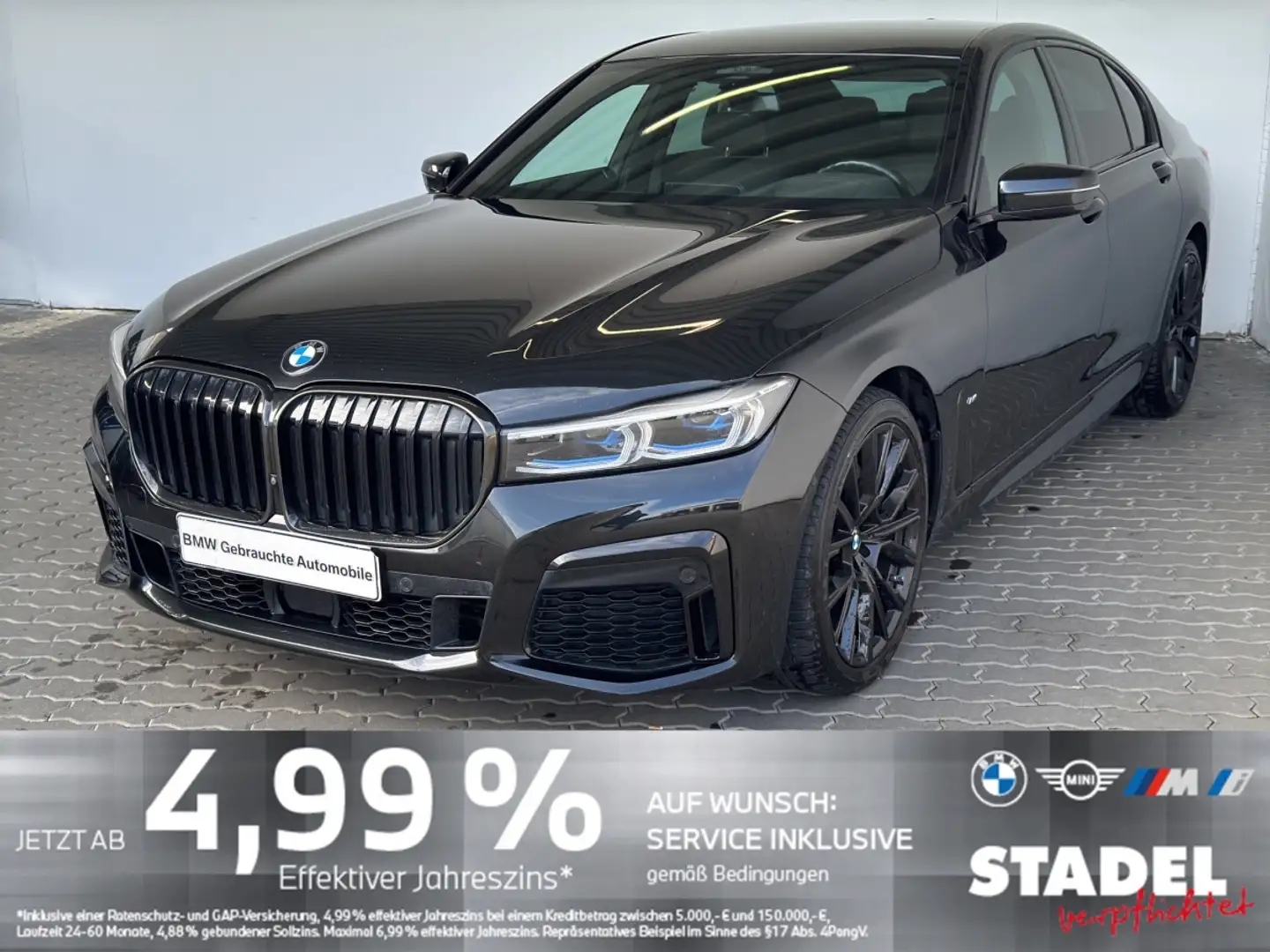 BMW 730 d xDrive M Sport Laser.Navi.HuD.Mssg.ACC.360° Schwarz - 2