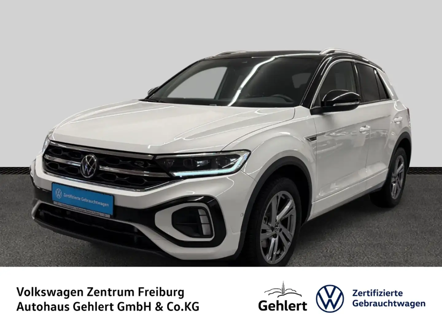 Volkswagen T-Roc R-Line 1.5 TSI DSG AHK Navi LED Rückfahrkamera Weiß - 1