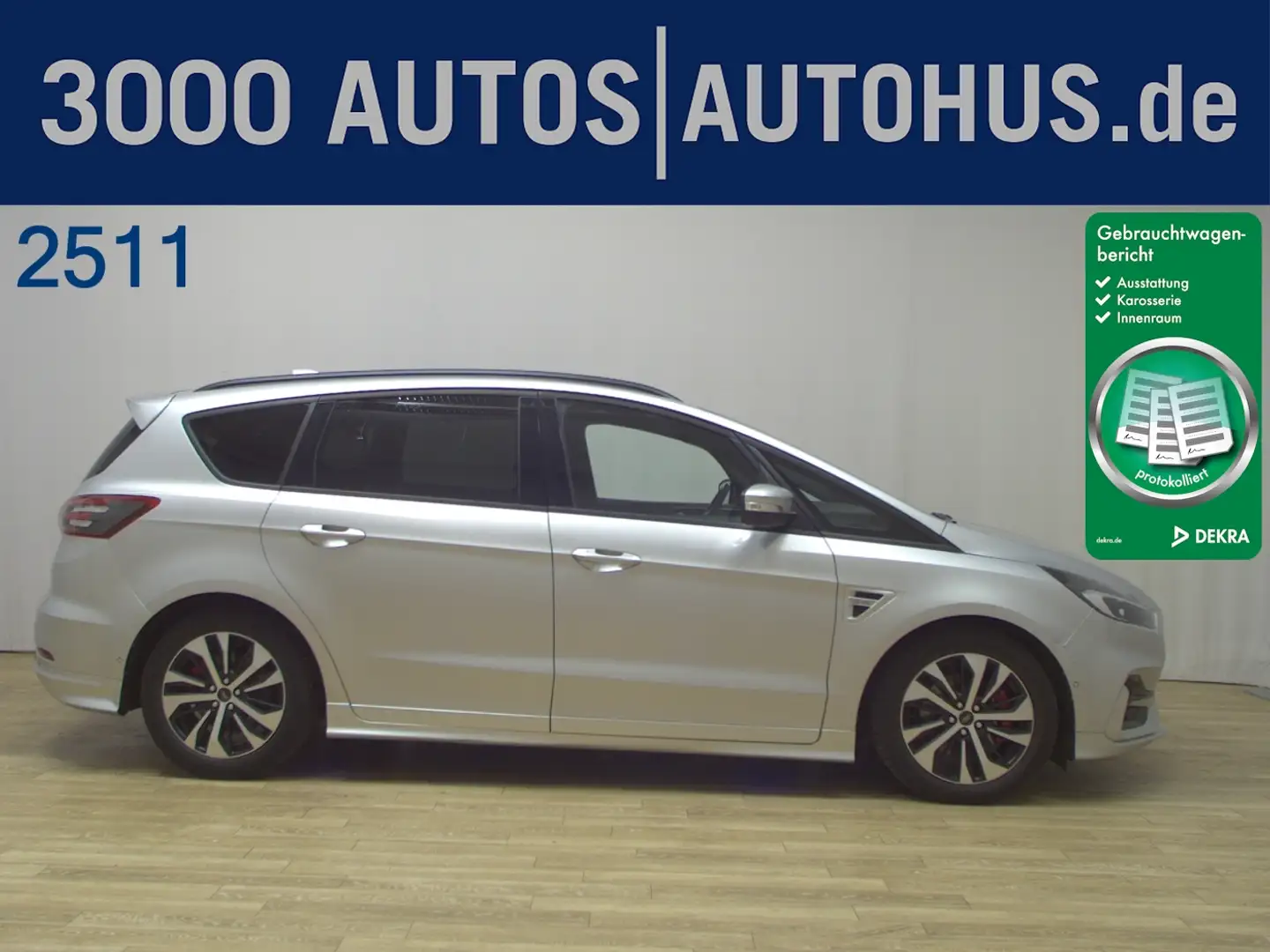 Ford S-Max 2.0 EcoBlue ST-Line ACC LED AHK Navi AUT Silber - 1