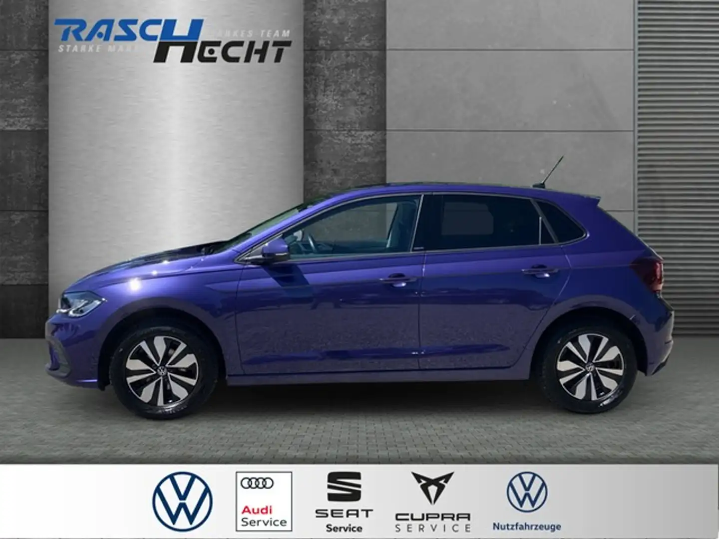 Volkswagen Polo Move 1.0 TSI*LED*NAVI*SHZ*ACC* Violett - 2