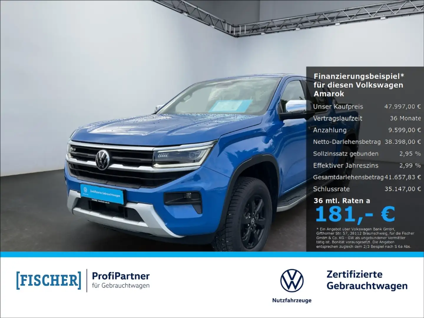 Volkswagen Amarok 3.0TDI 4Motion Style Matrix AHK Navi SHZ 360° ACC Grau - 1