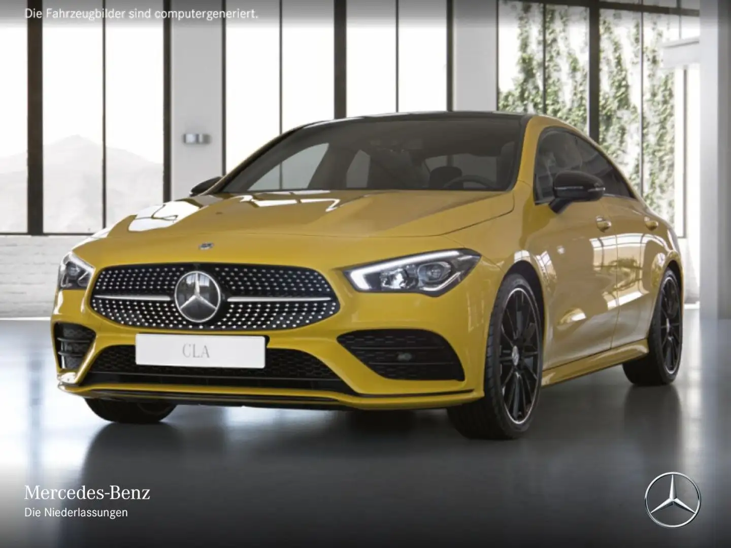 Mercedes-Benz CLA 250 e AMG+NIGHT+PANO+360°+LED+19"+KEYLESS+8G Gelb - 2