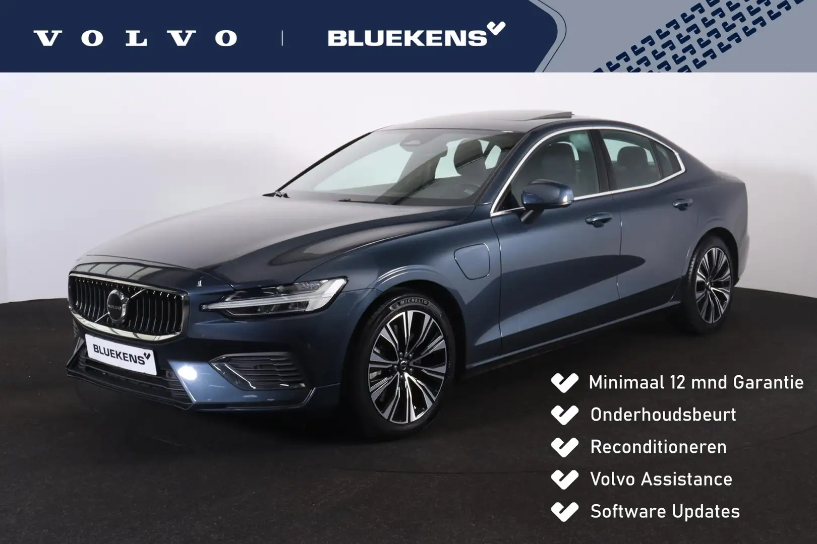 Volvo S60 Recharge T6 AWD Plus Bright - Panorama/schuifdak - Bleu - 1