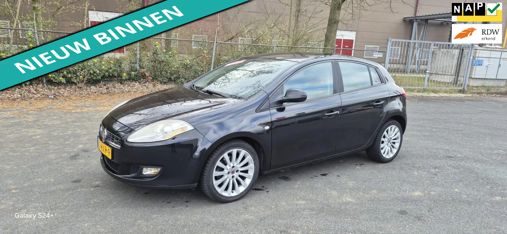 Fiat Bravo 1.4 T-Jet Corporate LEUKE AUTO RIJDT EN SCHAKELT T Zwart - 1