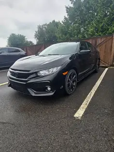 Black 2019 Honda Civic Hatchback Hatchback Front-Wheel Drive Automatic