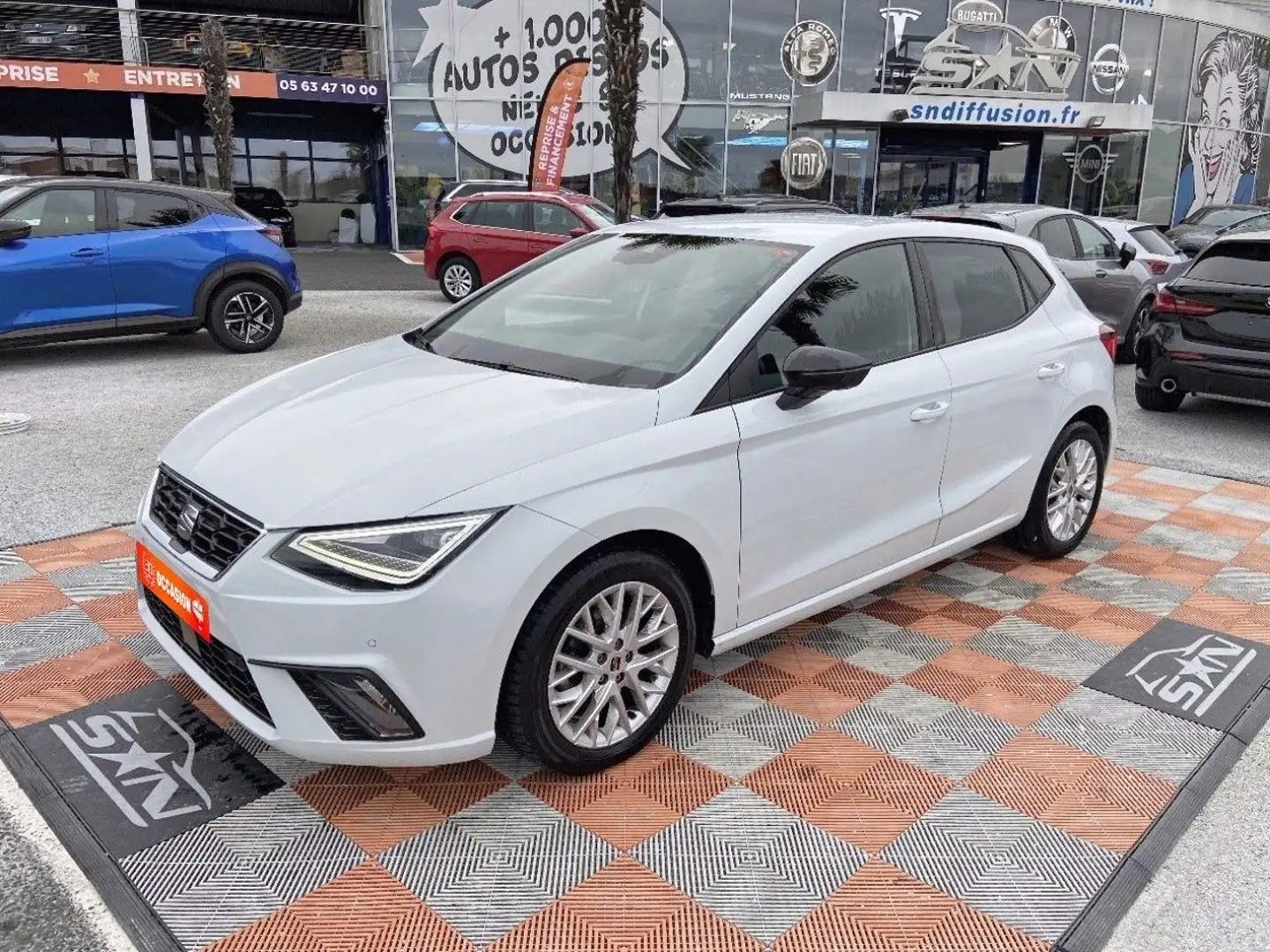 SEAT Ibiza 1.0 TSI 110 BV6 FR GPS Caméra Cockpit Blanc - 1