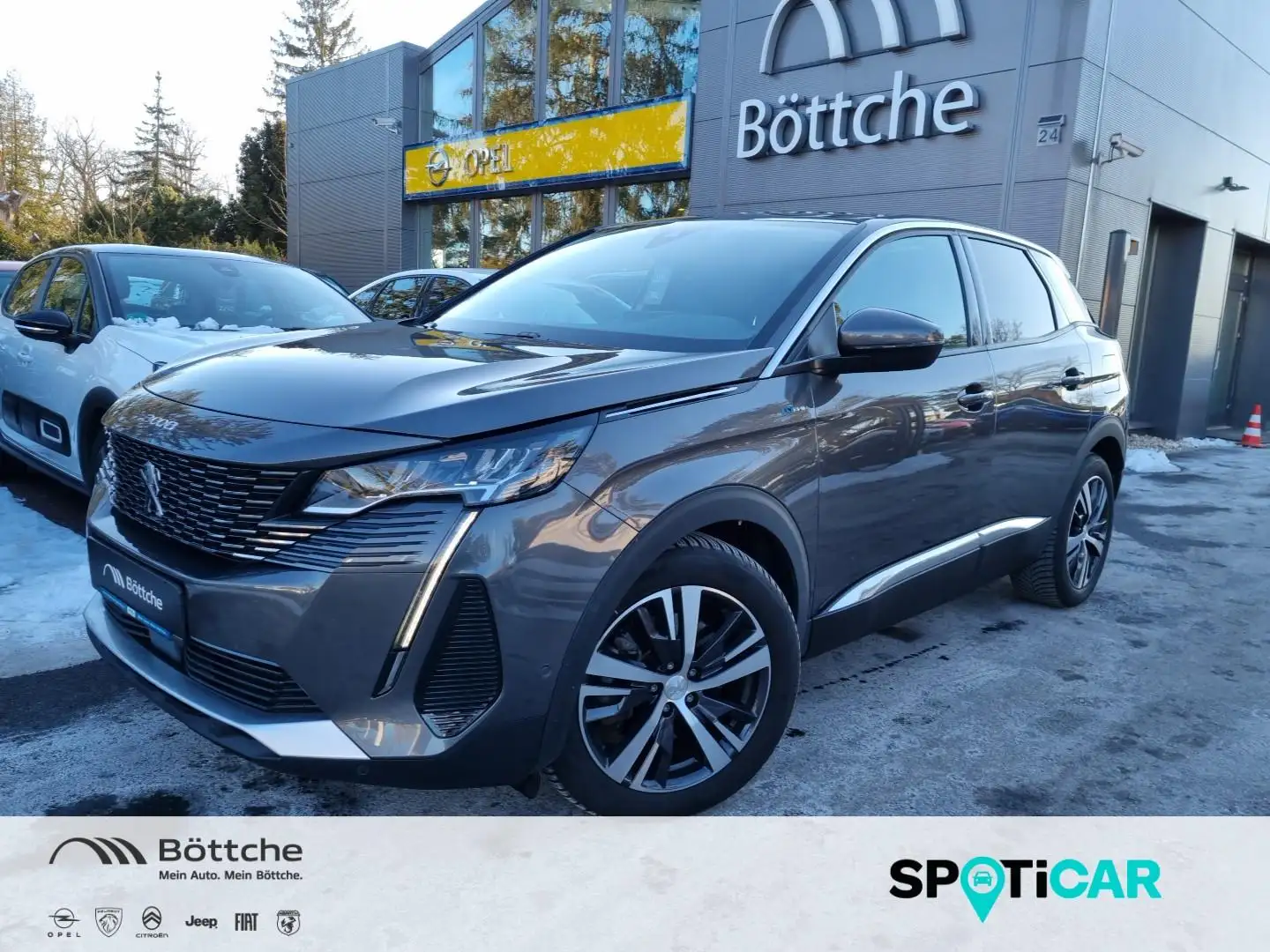 Peugeot 3008 Hybrid 225 Allure LED/Navi/SHZ/DAB/180°Kamera Grau - 1