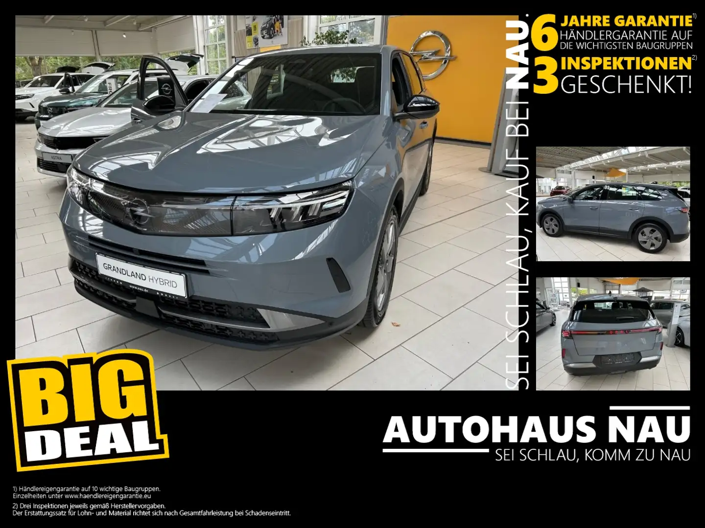 Opel Grandland , Edition, 1.2 inkl. Big Deal Grijs - 1