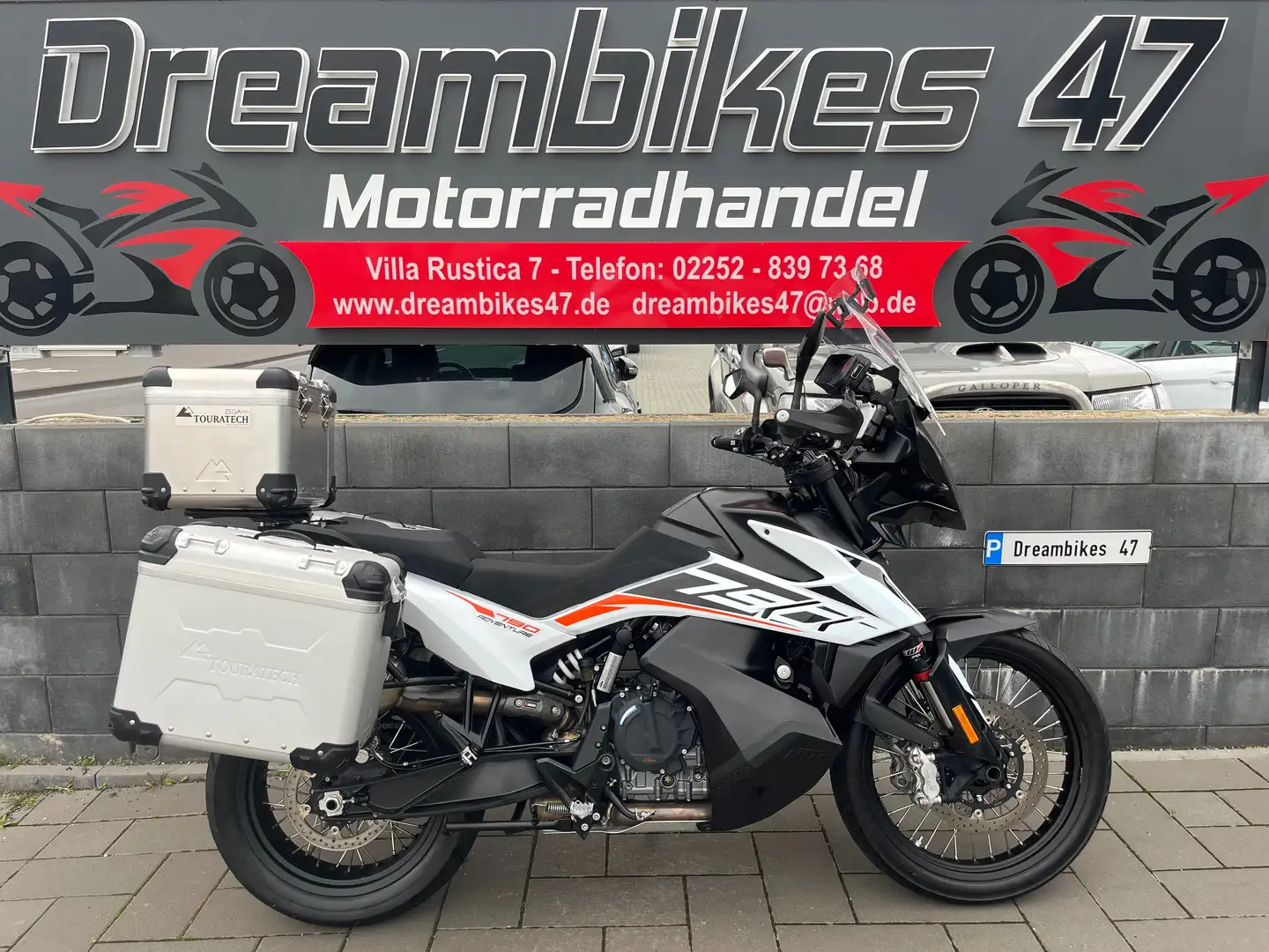 KTM 790 Adventure AKRAPOVIC**KOFFER**TOPCASE**QS**HU, INSPEKTION NEU Blanc - 1