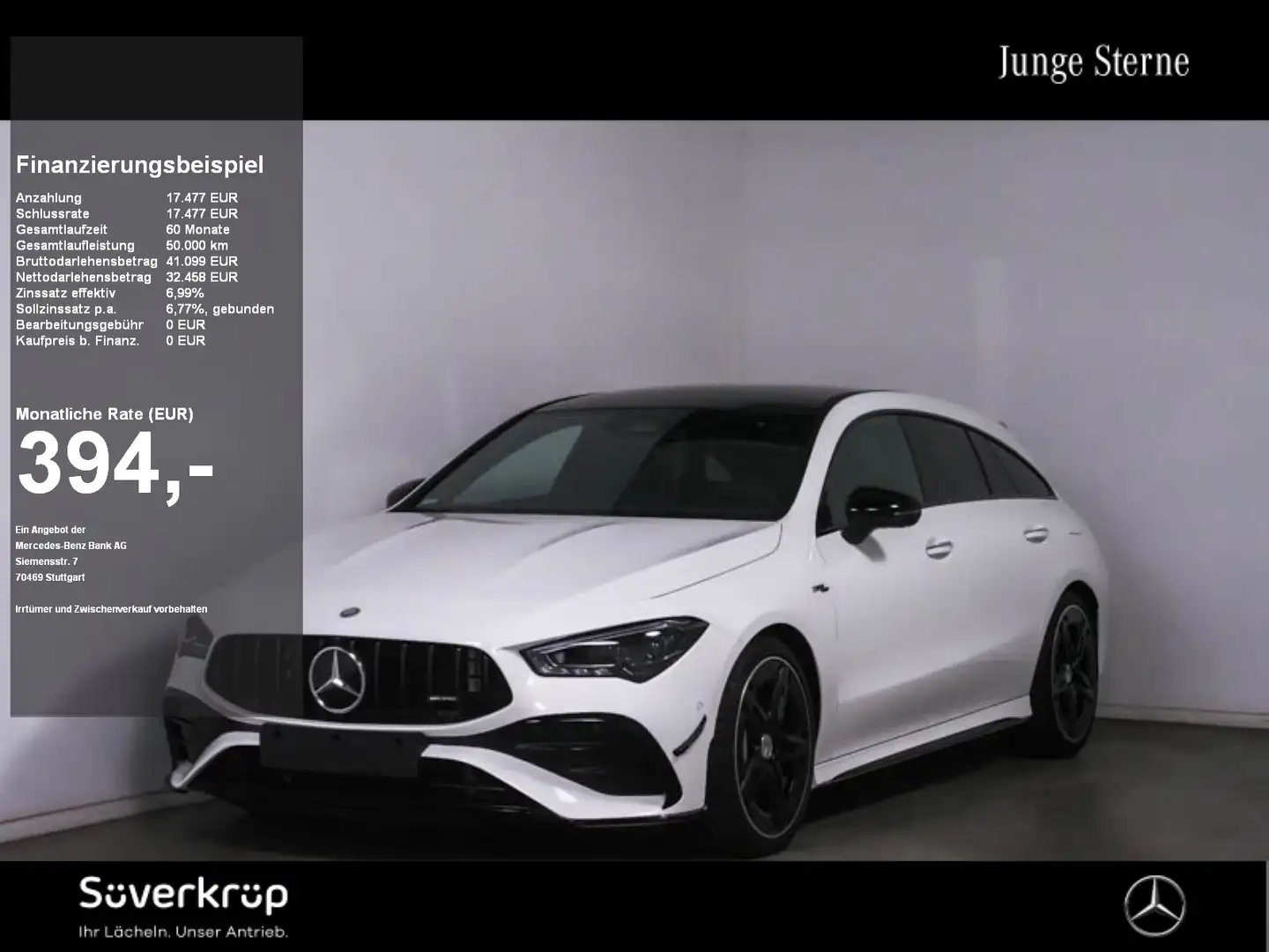 Mercedes-Benz CLA 35 AMG 4M SB , NIGHT PREMIUM AERO SPUR PANO Blanco - 1