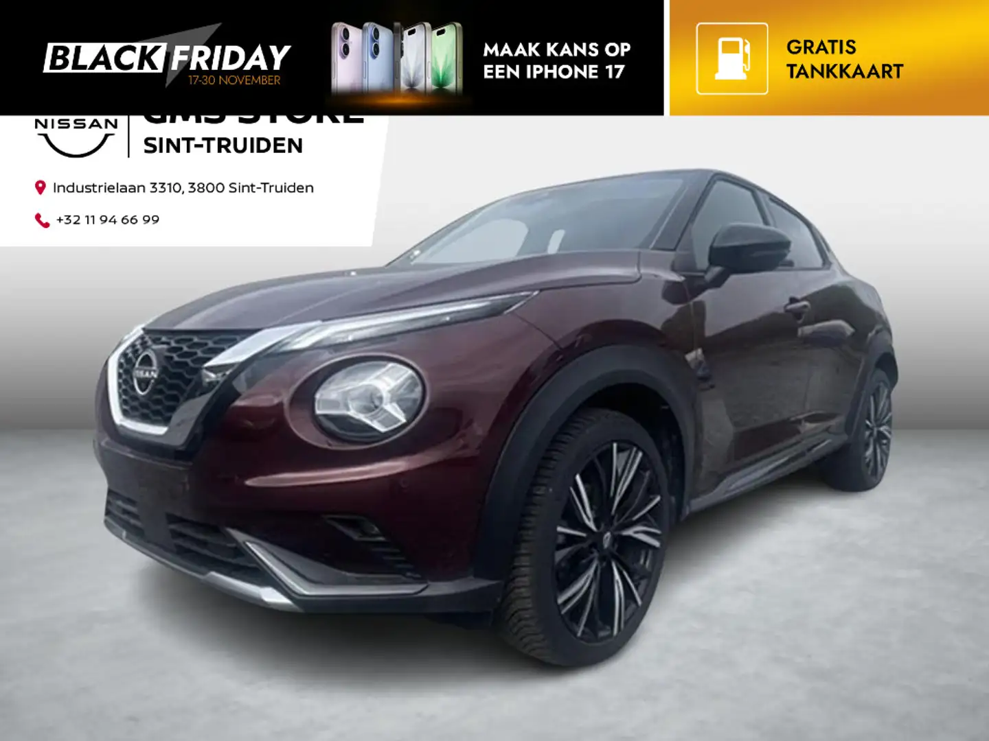 Nissan Juke N-Design 1,0L DIG-T 114 DCT Automaat, achteruitrij Rosso - 1
