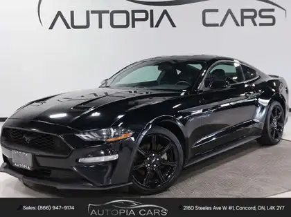 Black 2019 Ford Mustang Coupe Rear-Wheel Drive Manual
