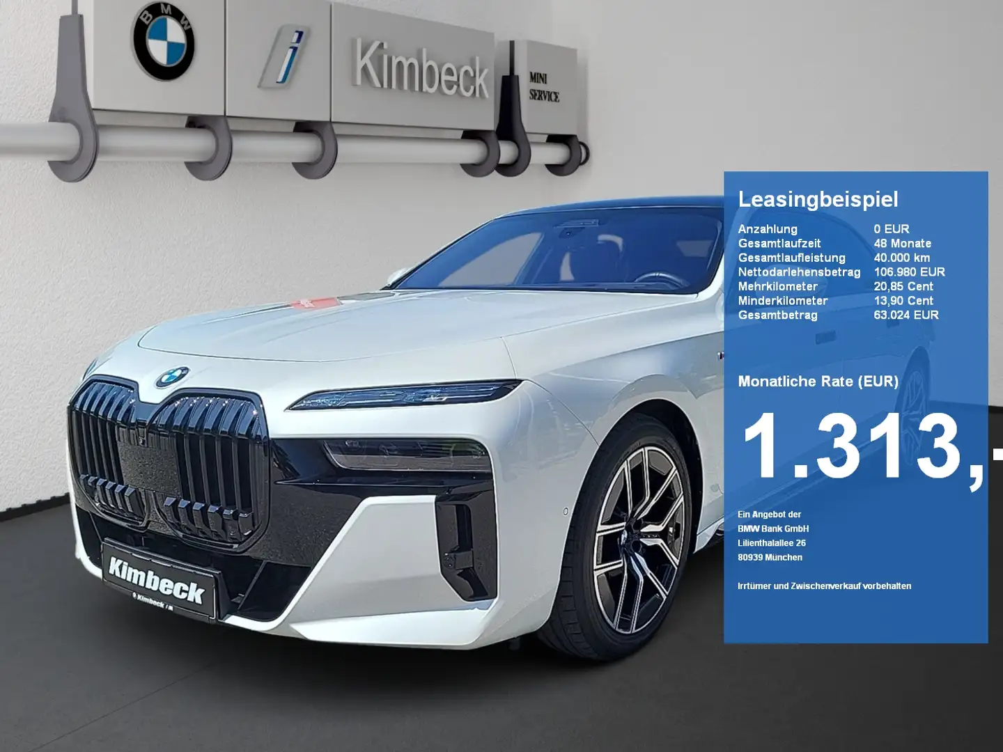 BMW 740 d xDrive Lim M SPORT ExecutiveLoungeP Massage Weiß - 1