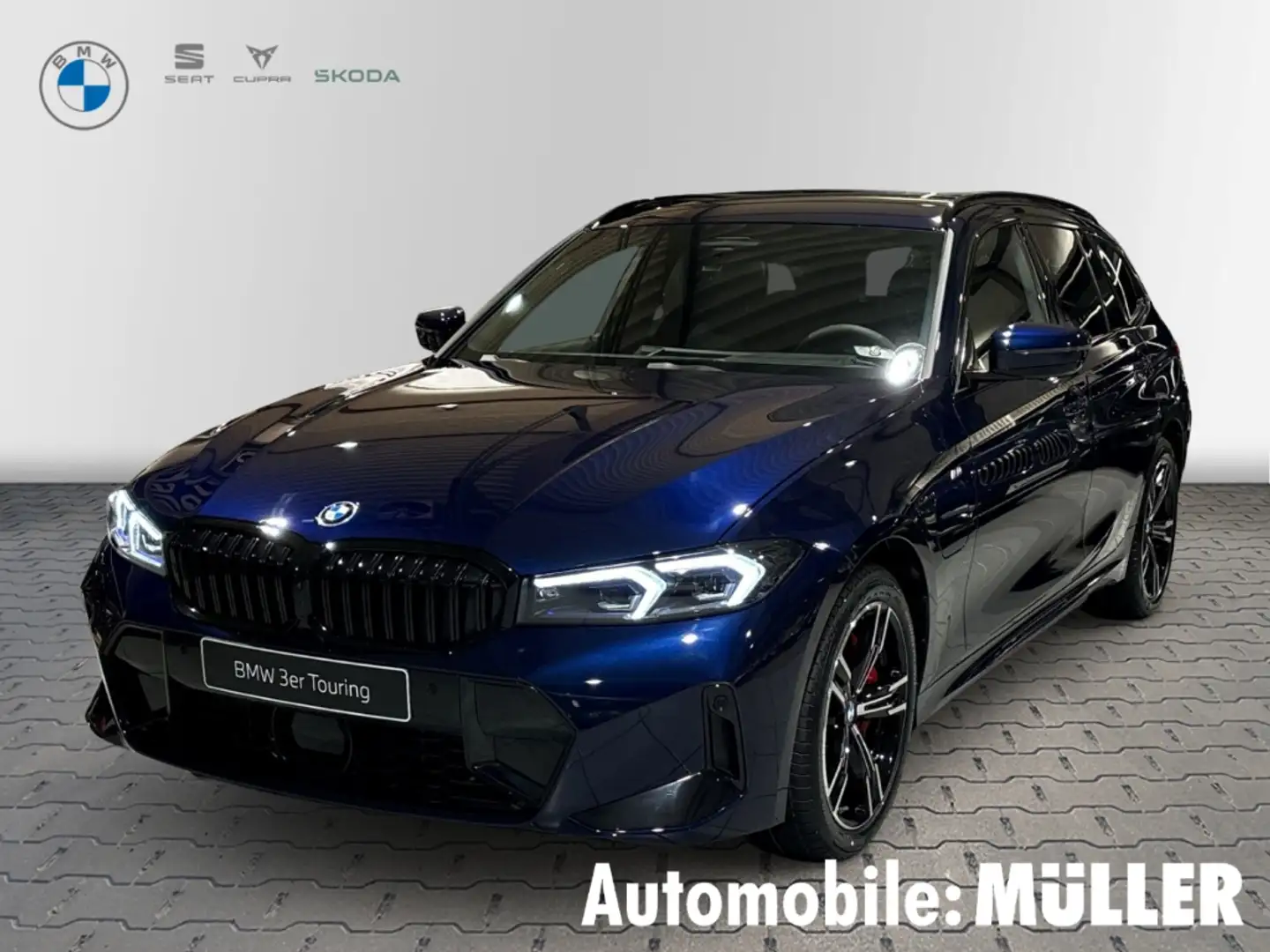 BMW 330 e M Sport EU6e Touring Park-Assist HUD AHK-klappba Blau - 1