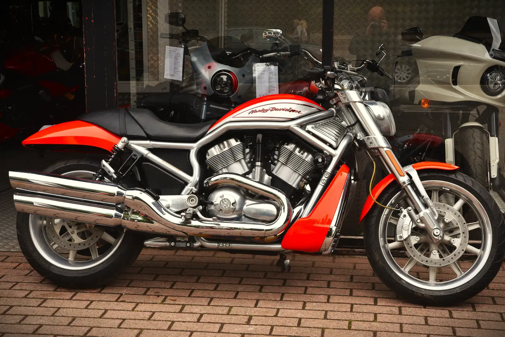 Harley-Davidson Street Rod ***MOTO VERTE*** Orange - 2