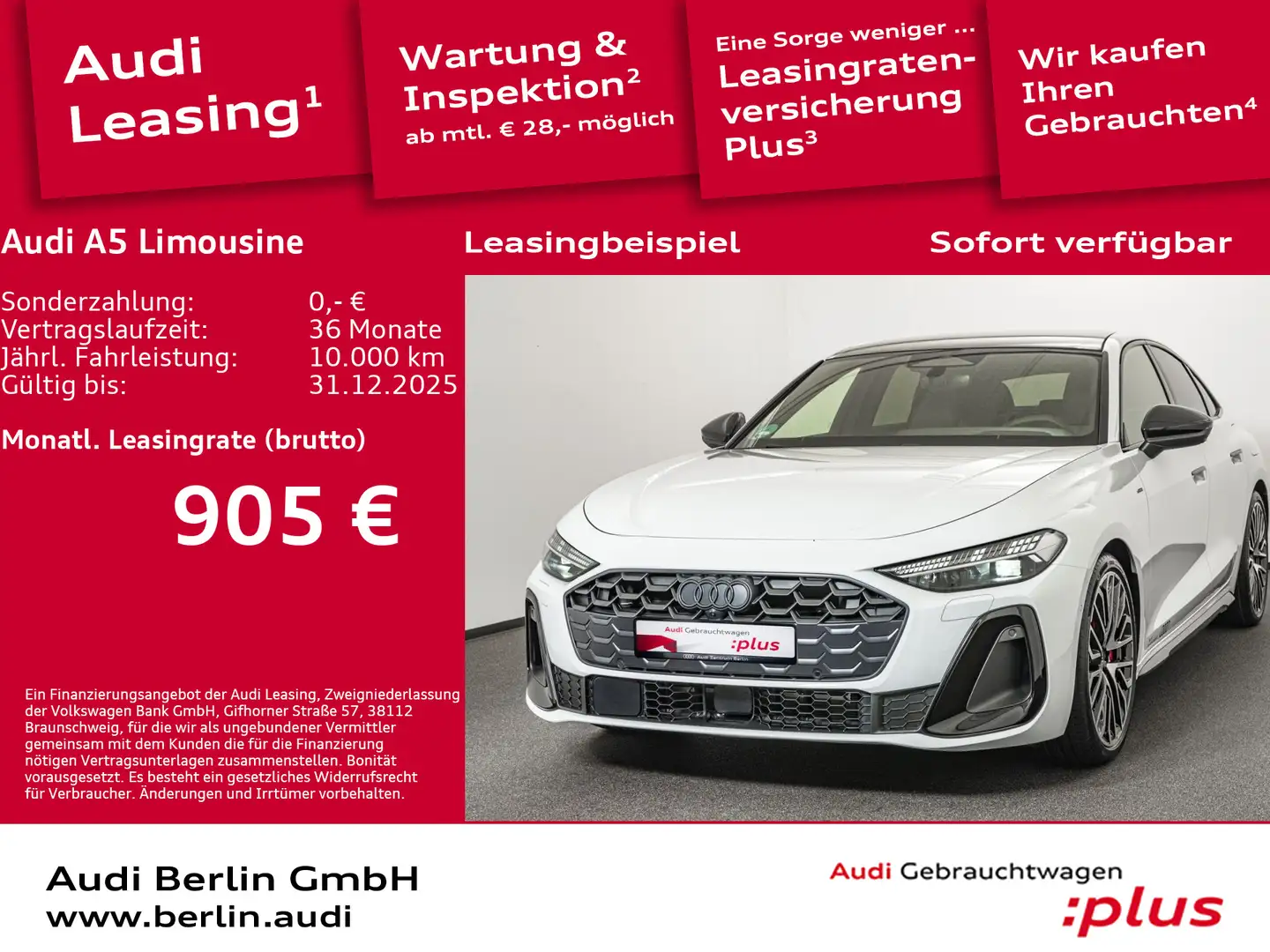 Audi A5 e-hybrid quattro S tronic Weiß - 1