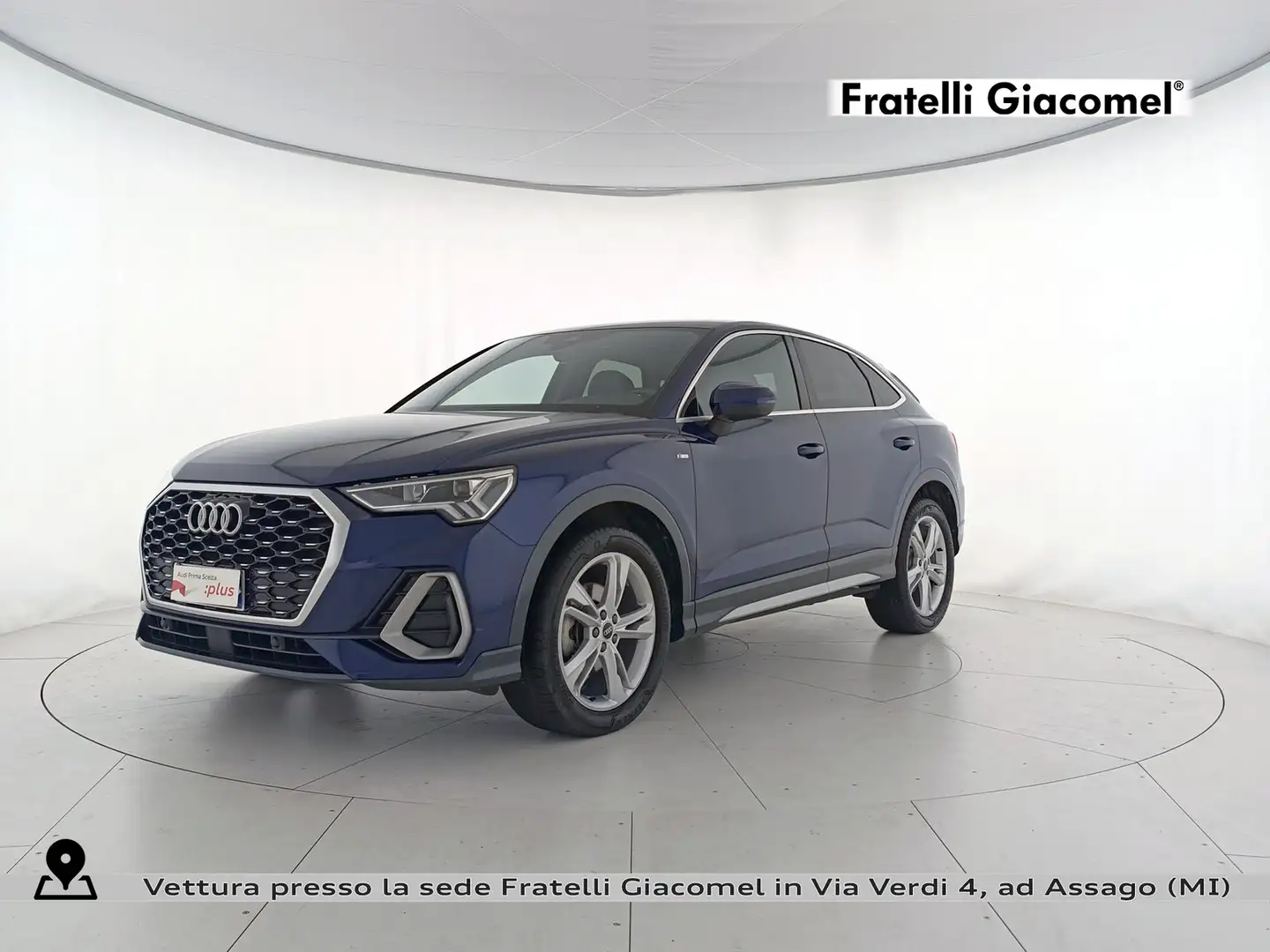Audi Q3 sportback 35 2.0 tdi s line edition s-tronic Blauw - 1
